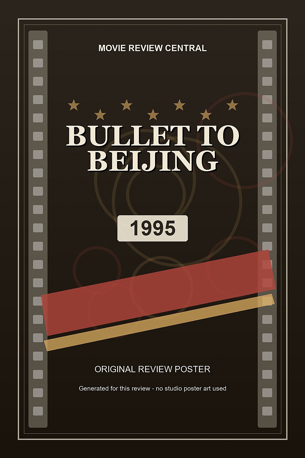 Bullet to Beijing (1995) - original review poster Bullet to Beijing (1995) - original review poster