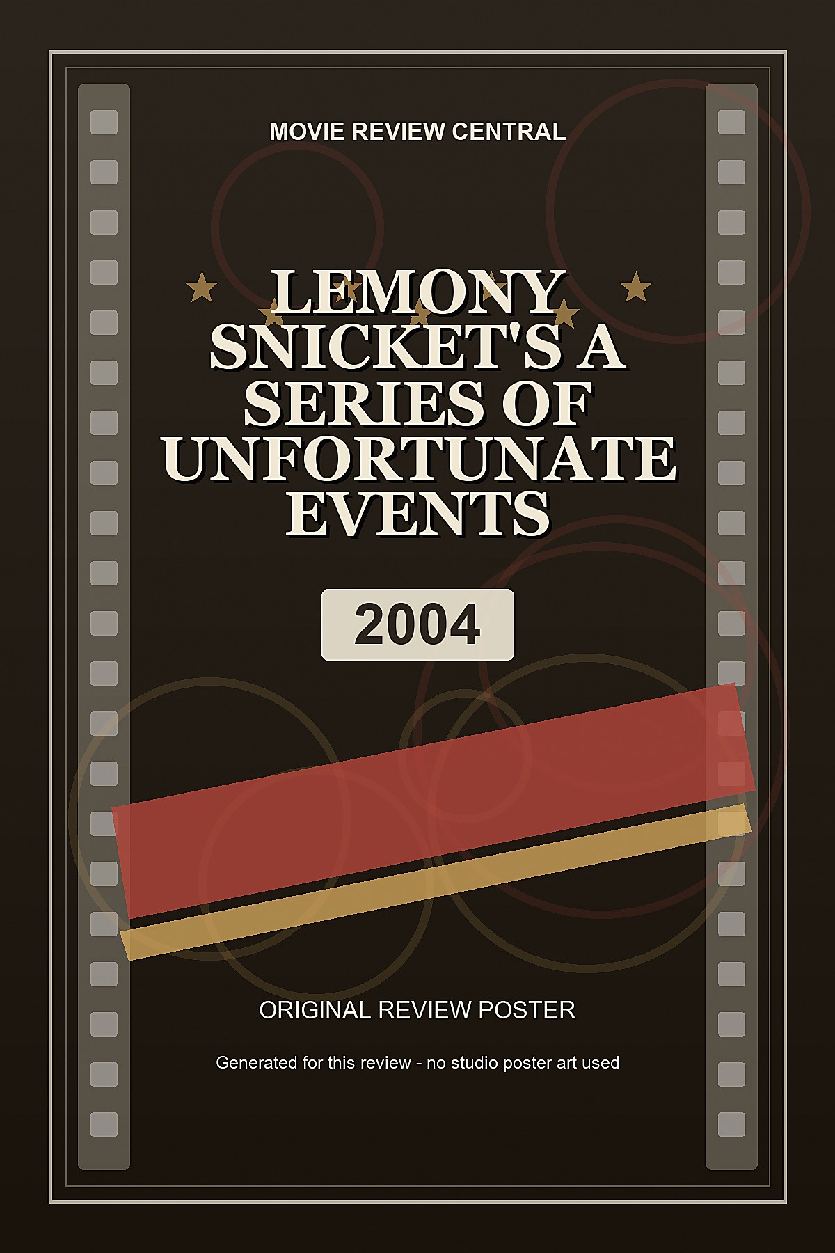 Lemony Snicket's A Series of Unfortunate Events (2004) - original review poster Lemony Snicket's A Series of Unfortunate Events (2004) - original review poster