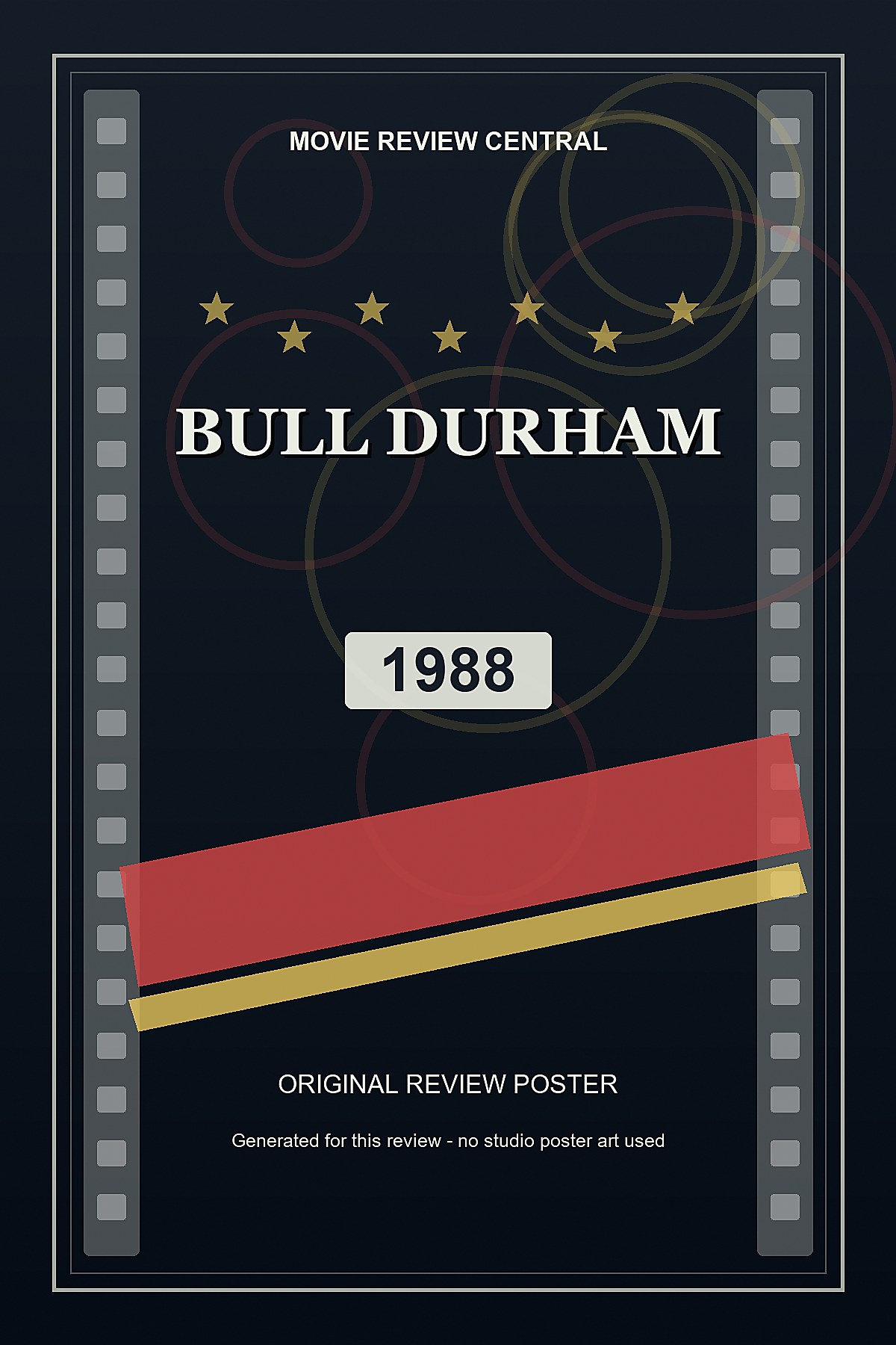 Bull Durham (1988) - original review poster Bull Durham (1988) - original review poster