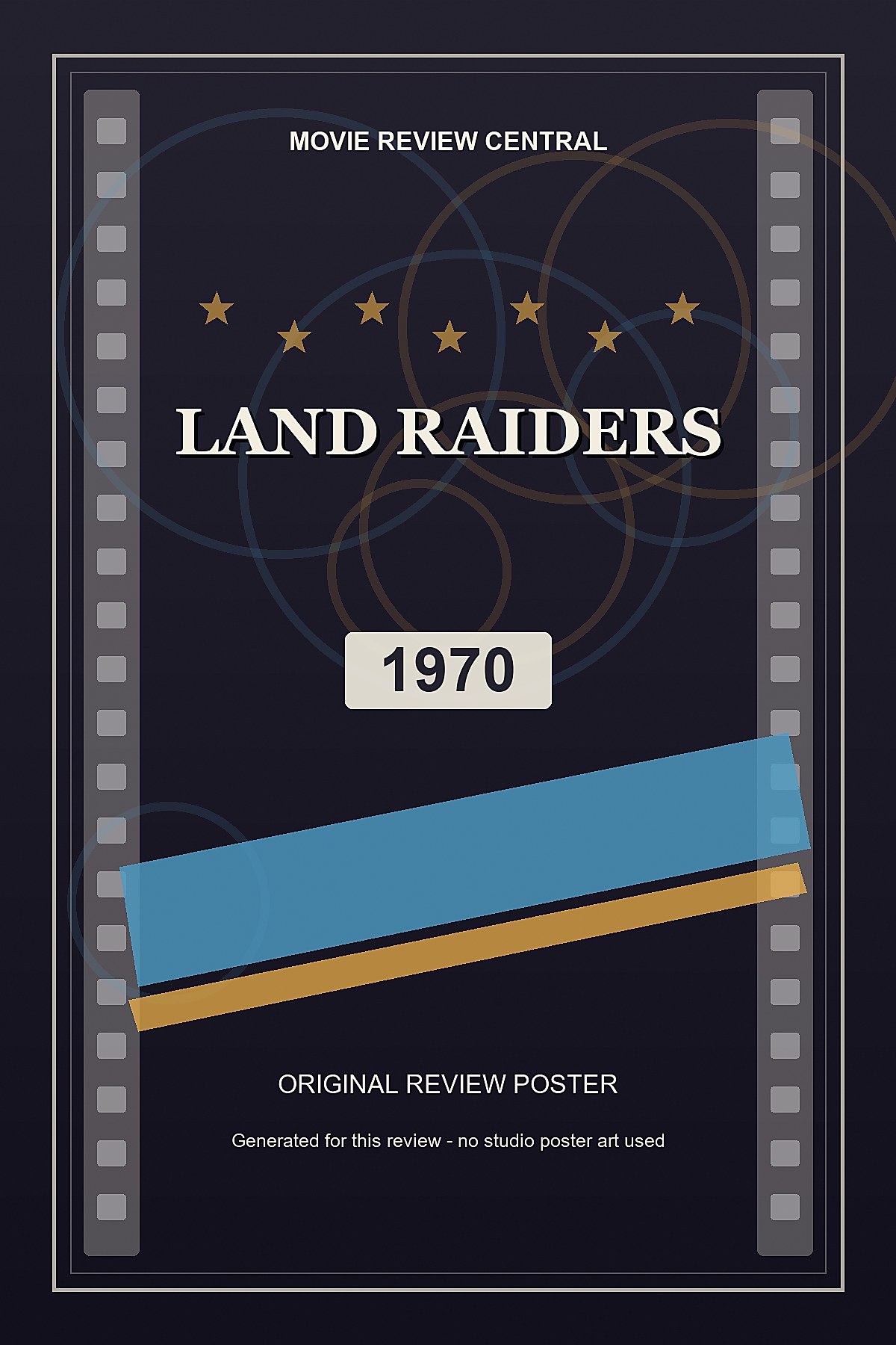 Land Raiders (1970) - original review poster Land Raiders (1970) - original review poster