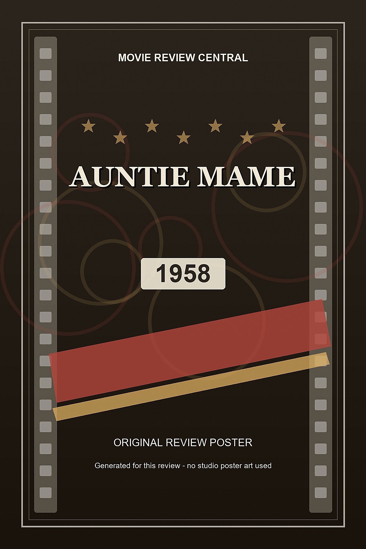Auntie Mame (1958) - original review poster Auntie Mame (1958) - original review poster