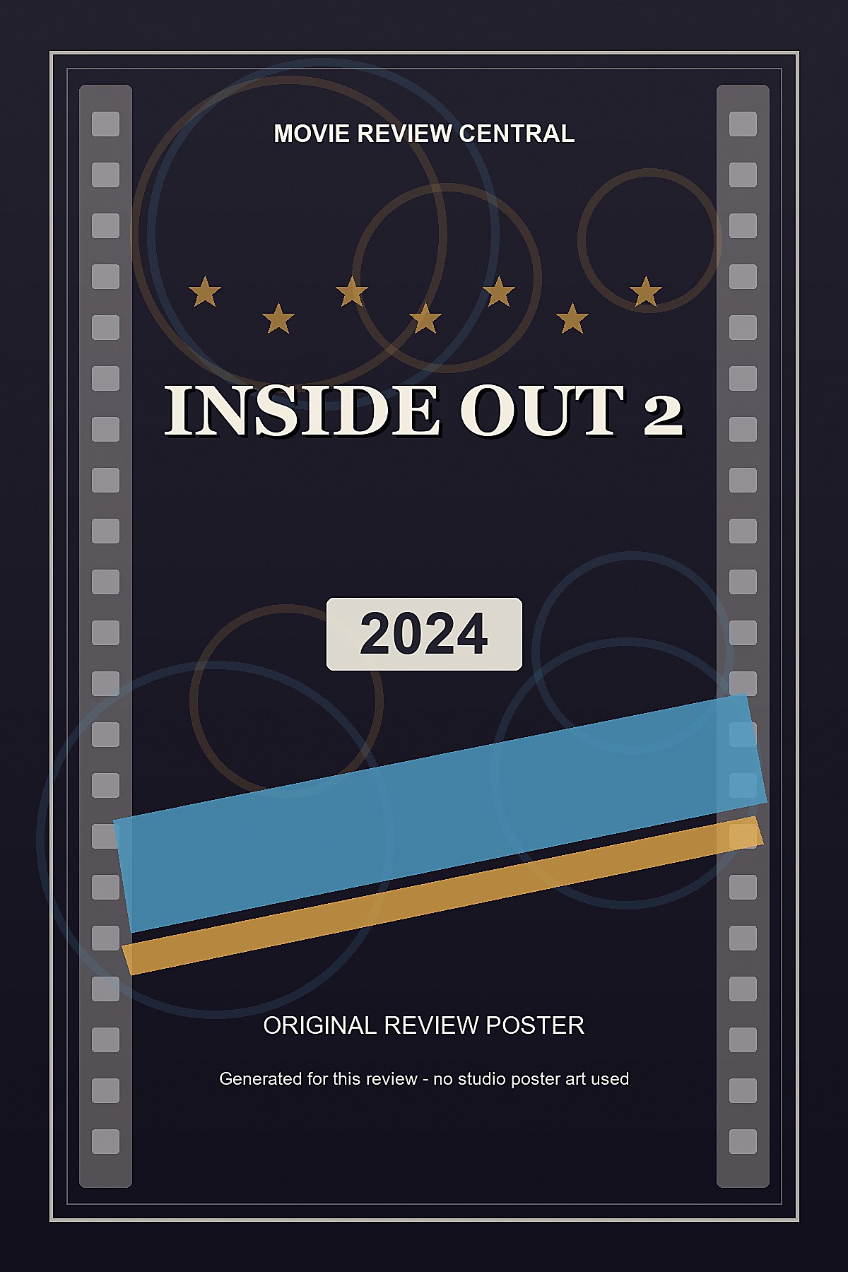 Inside Out 2 (2024) - original review poster Inside Out 2 (2024) - original review poster