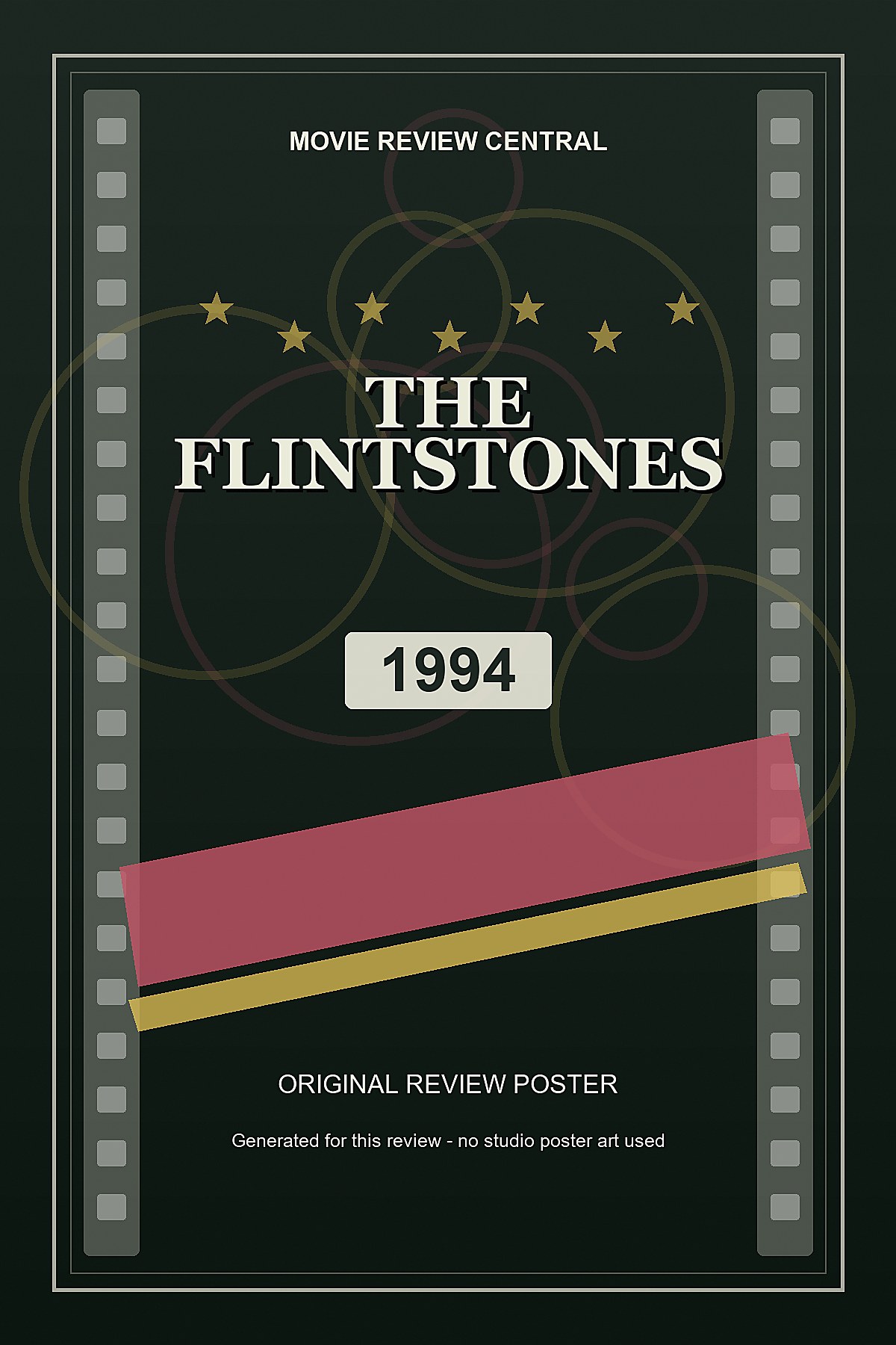 The Flintstones (1994) - original review poster The Flintstones (1994) - original review poster