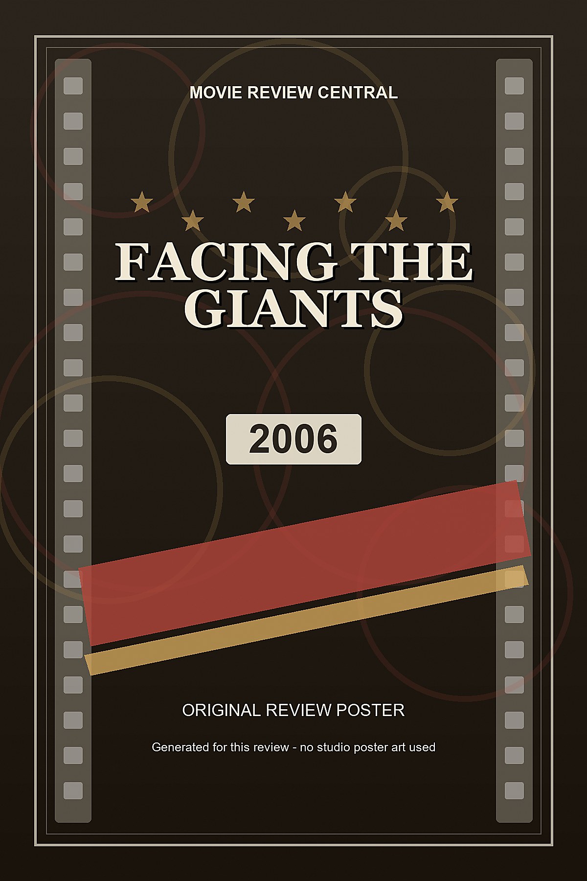 Facing the Giants (2006) - original review poster Facing the Giants (2006) - original review poster