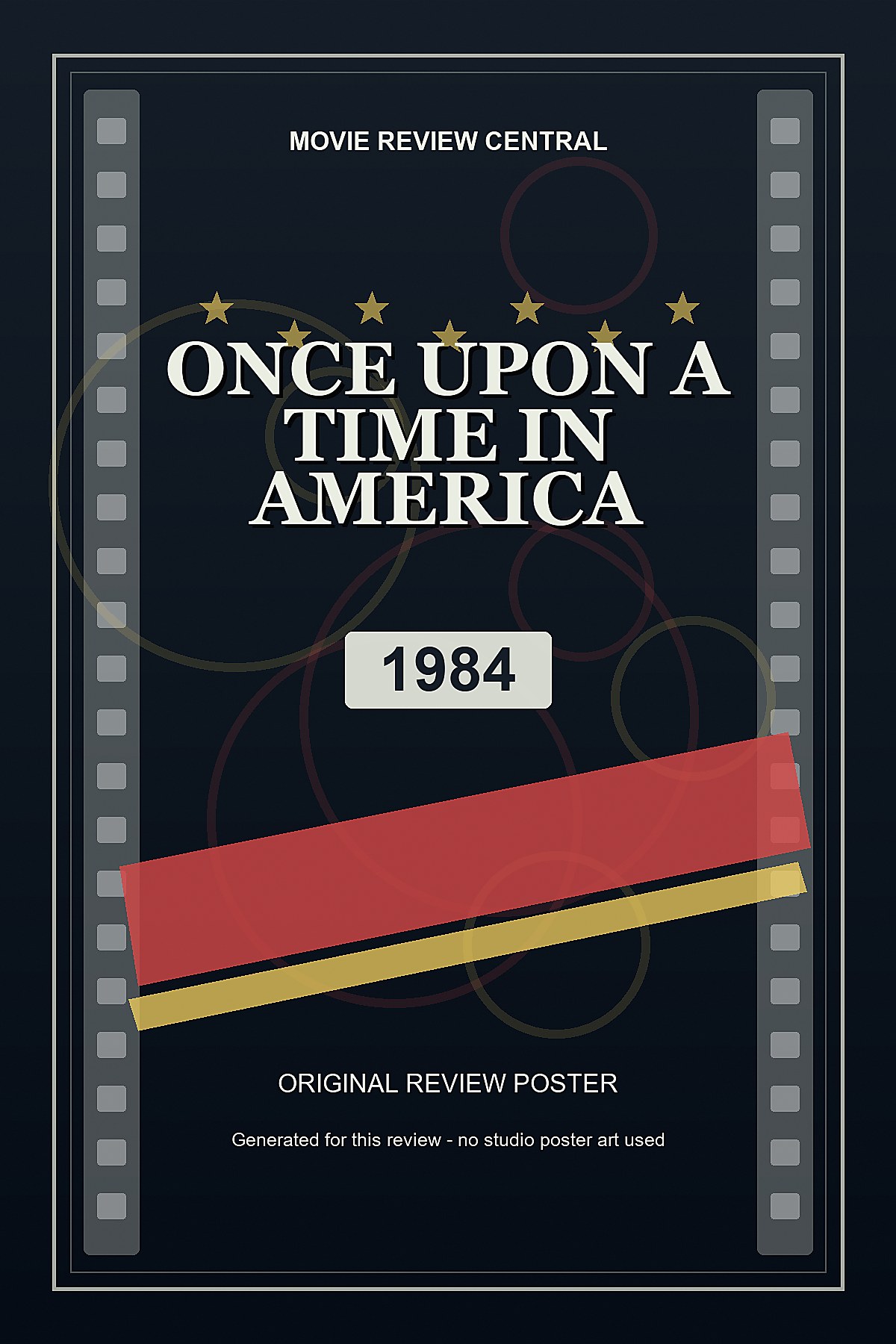Once Upon a Time in America (1984) - original review poster Once Upon a Time in America (1984) - original review poster
