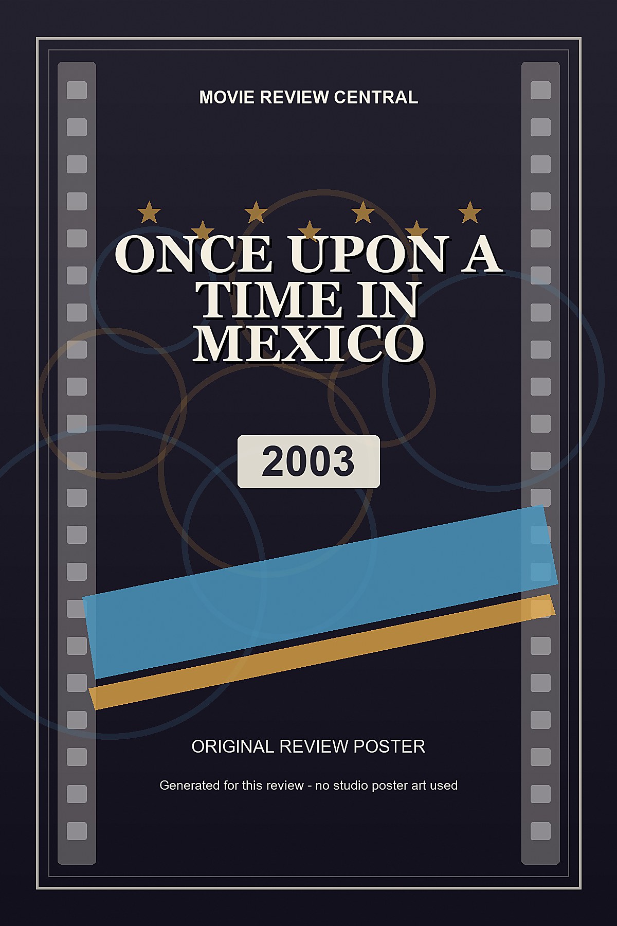 Once Upon a Time in Mexico (2003) - original review poster Once Upon a Time in Mexico (2003) - original review poster