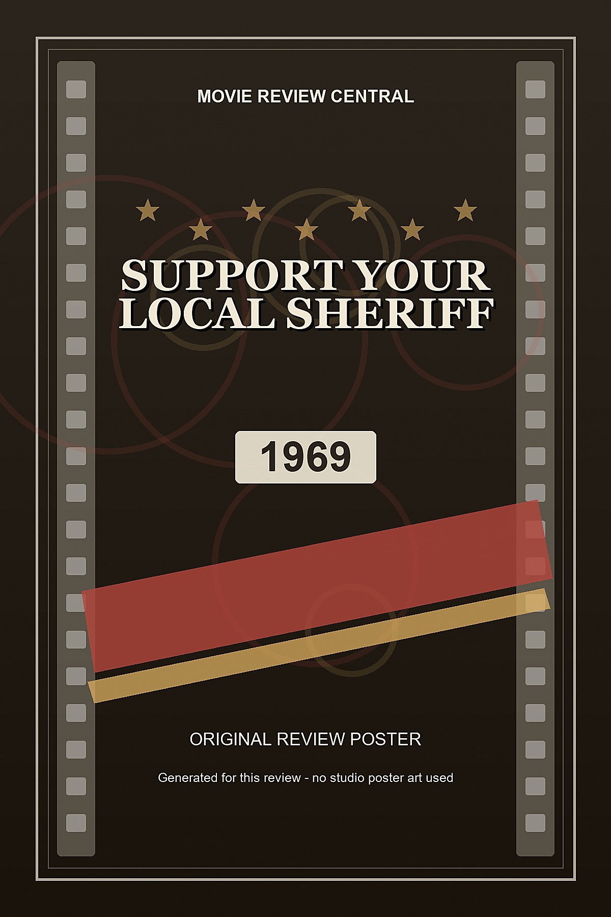 Support Your Local Sheriff (1969) - original review poster Support Your Local Sheriff (1969) - original review poster