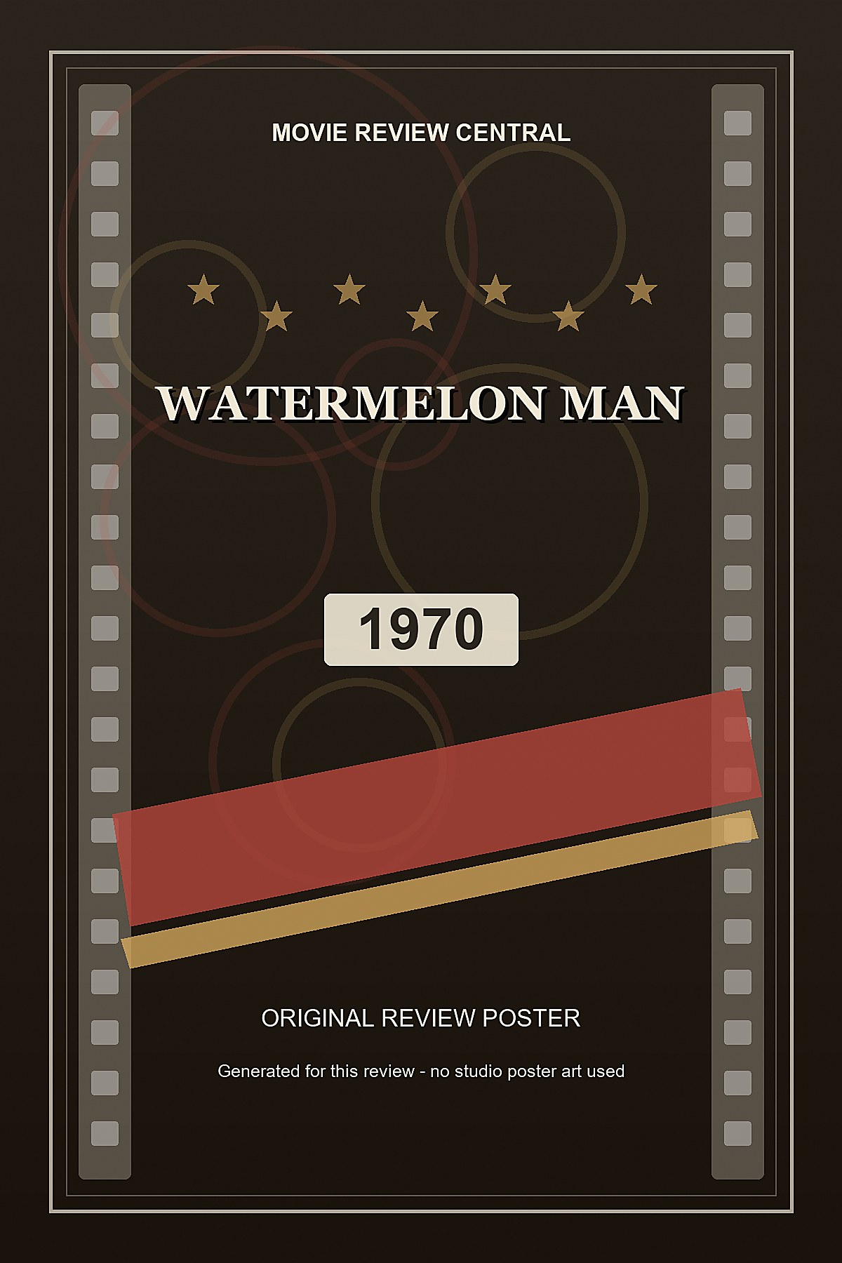 Watermelon Man (1970) - original review poster Watermelon Man (1970) - original review poster