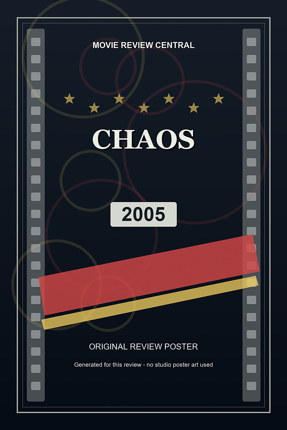 Chaos (2005) - original review poster Chaos (2005) - original review poster