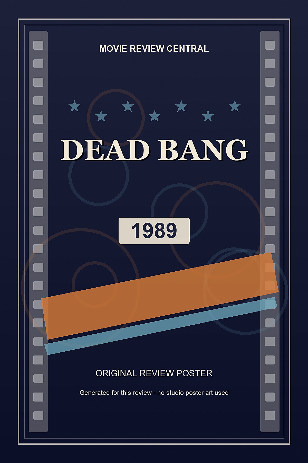 Dead Bang (1989) - original review poster Dead Bang (1989) - original review poster