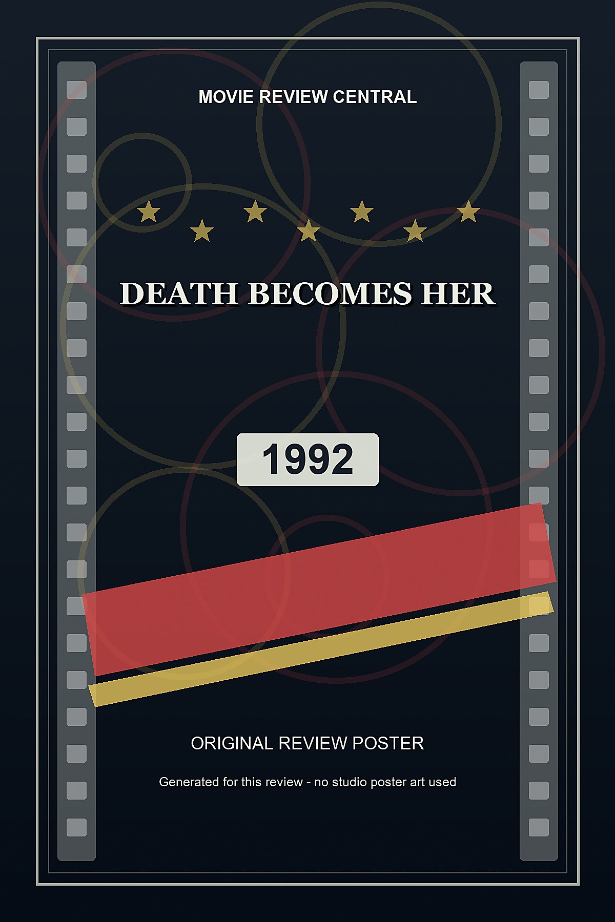 Death Becomes Her (1992) - original review poster Death Becomes Her (1992) - original review poster