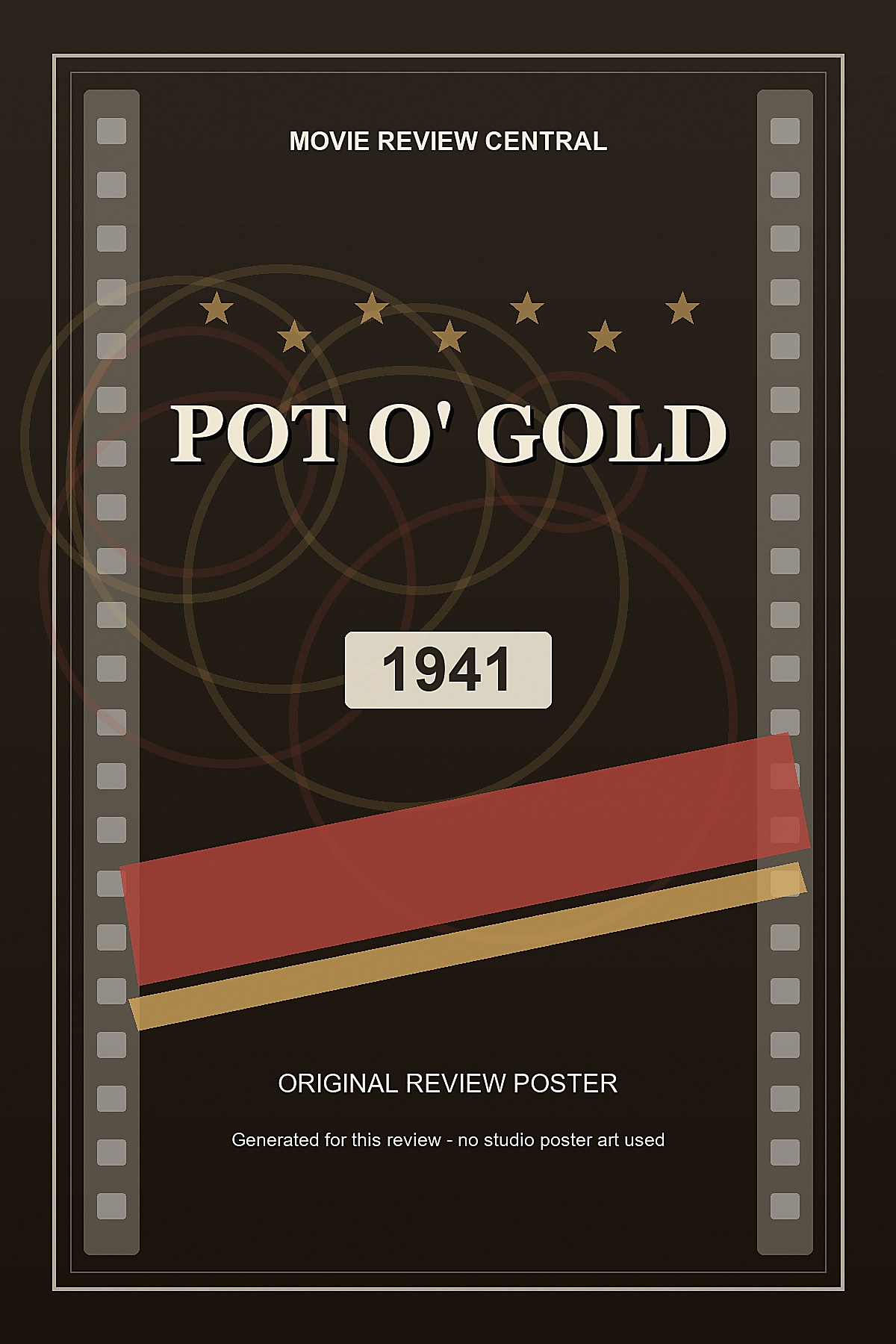Pot o' Gold (1941) - original review poster Pot o' Gold (1941) - original review poster