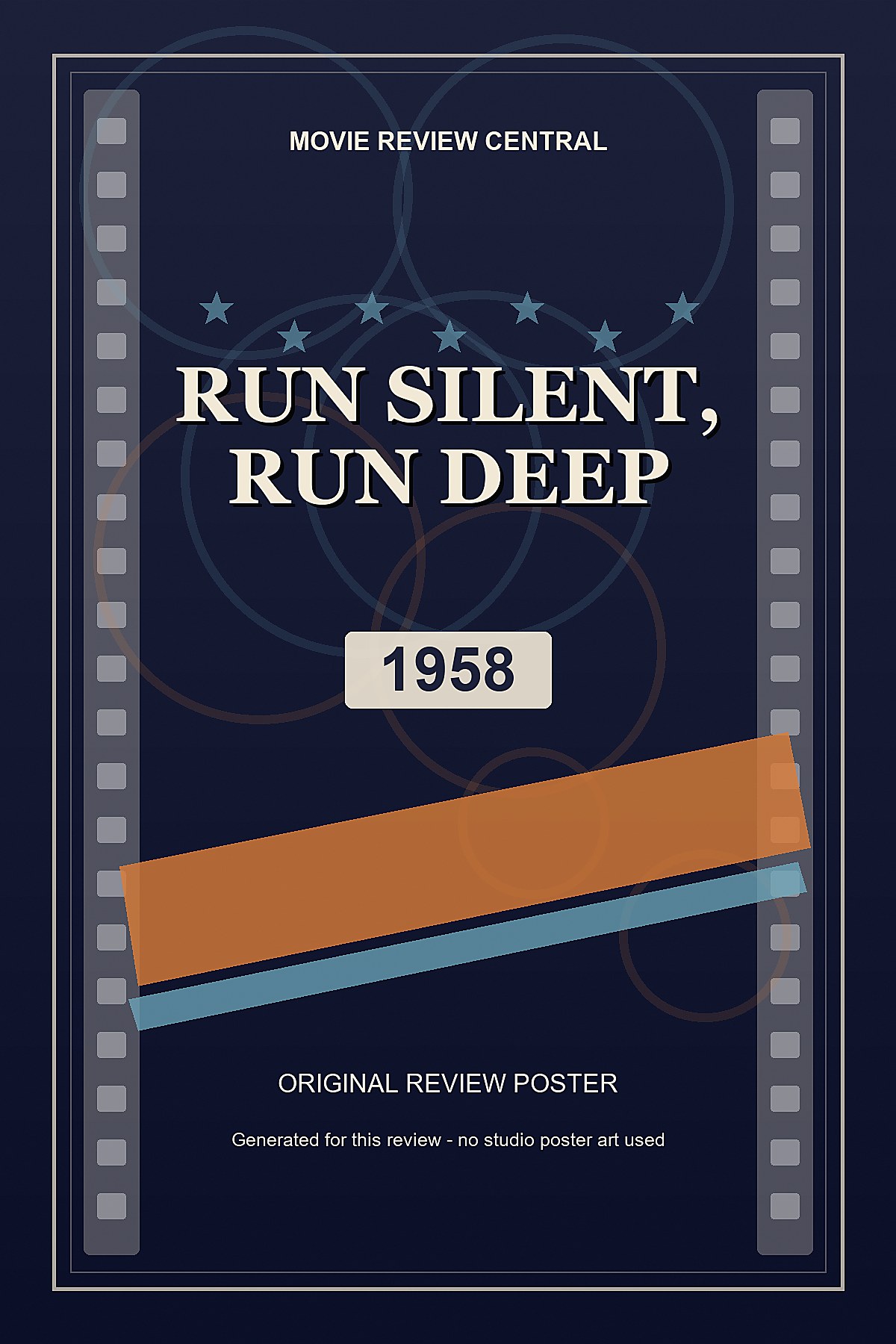 Run Silent, Run Deep (1958) - original review poster Run Silent, Run Deep (1958) - original review poster