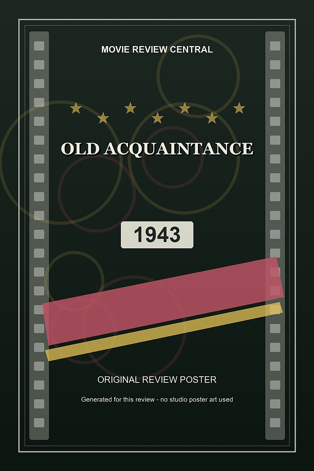 Old Acquaintance (1943) - original review poster Old Acquaintance (1943) - original review poster