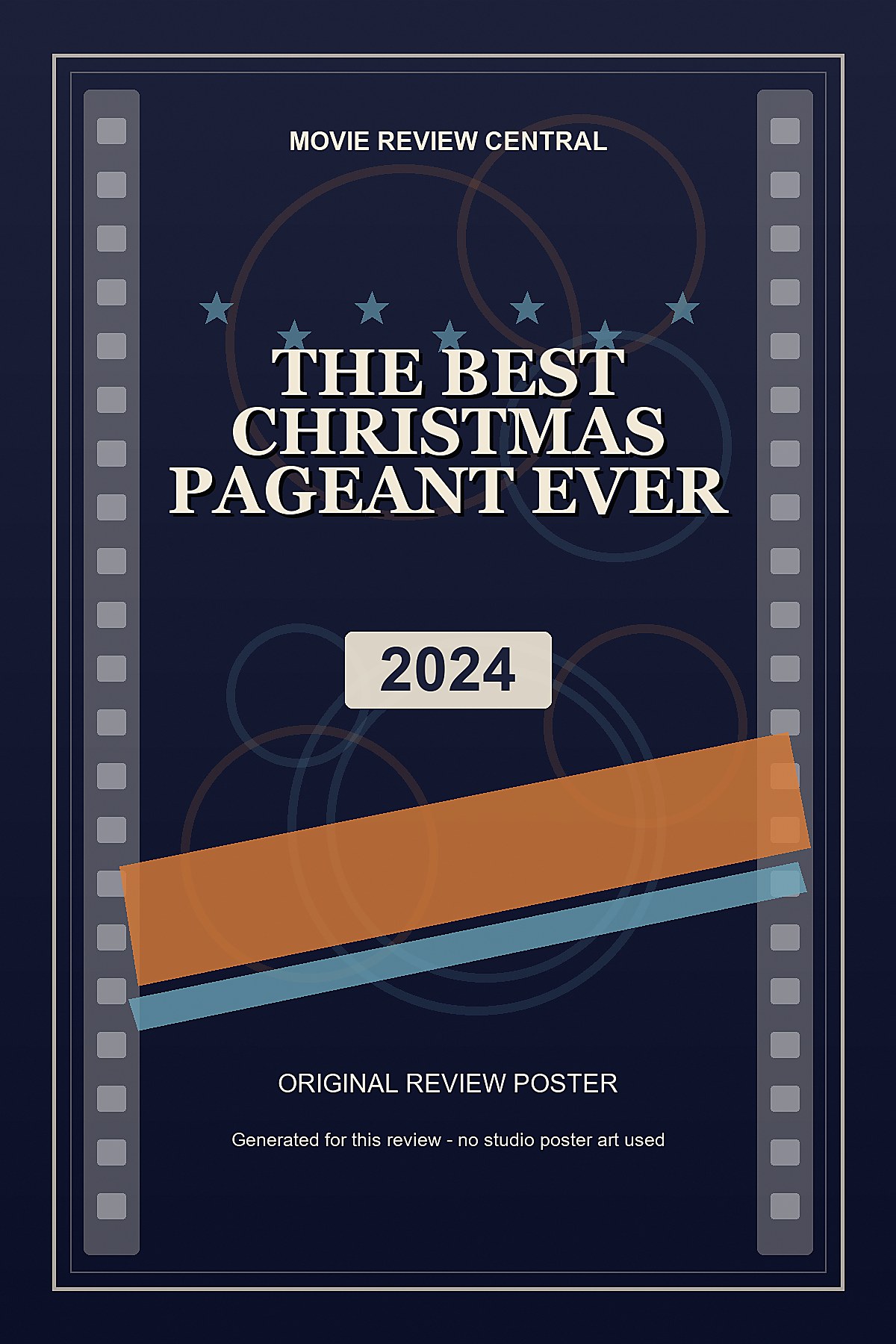 The Best Christmas Pageant Ever (2024) - original review poster The Best Christmas Pageant Ever (2024) - original review poster