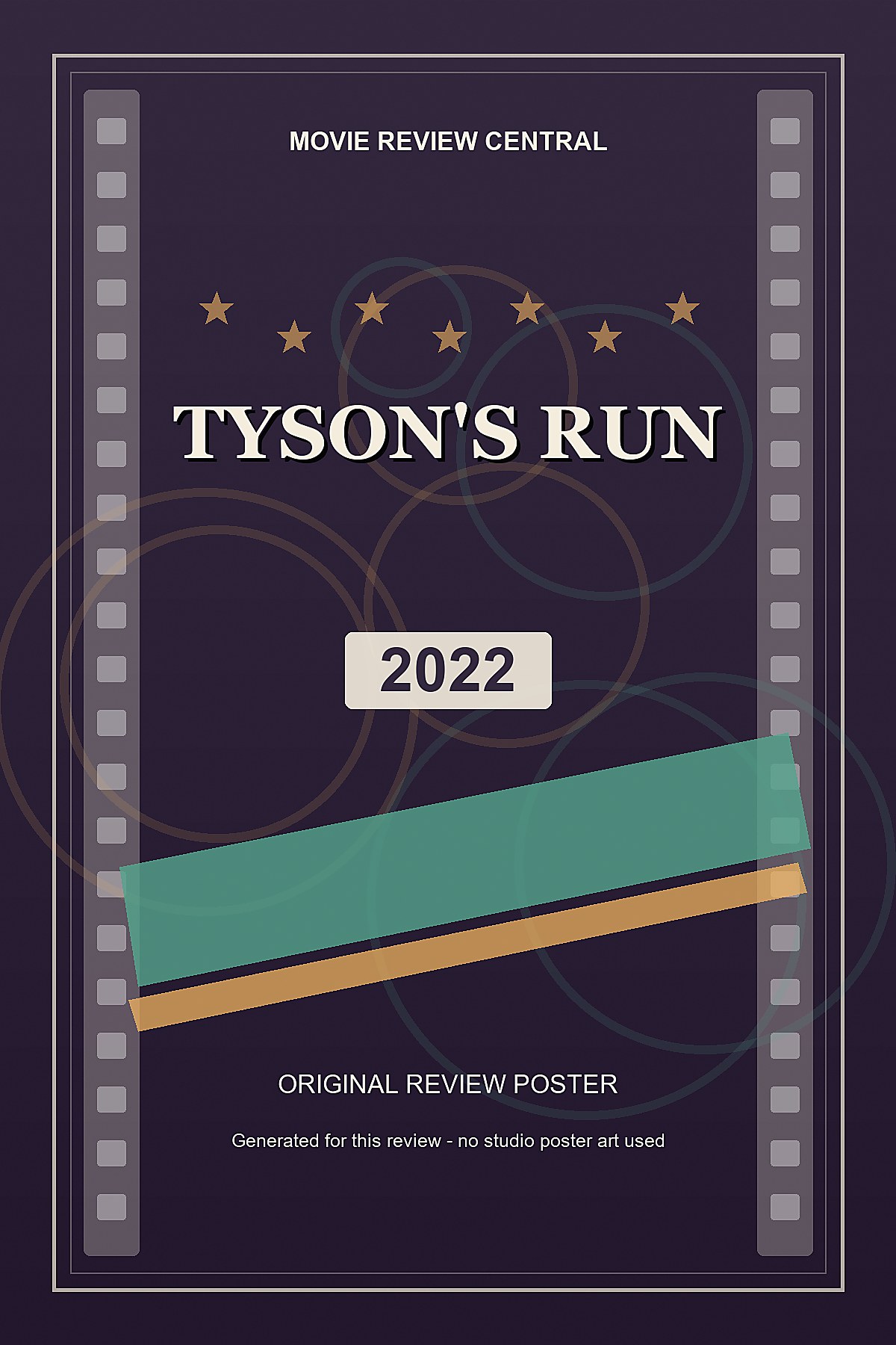 Tyson's Run (2022) - original review poster Tyson's Run (2022) - original review poster