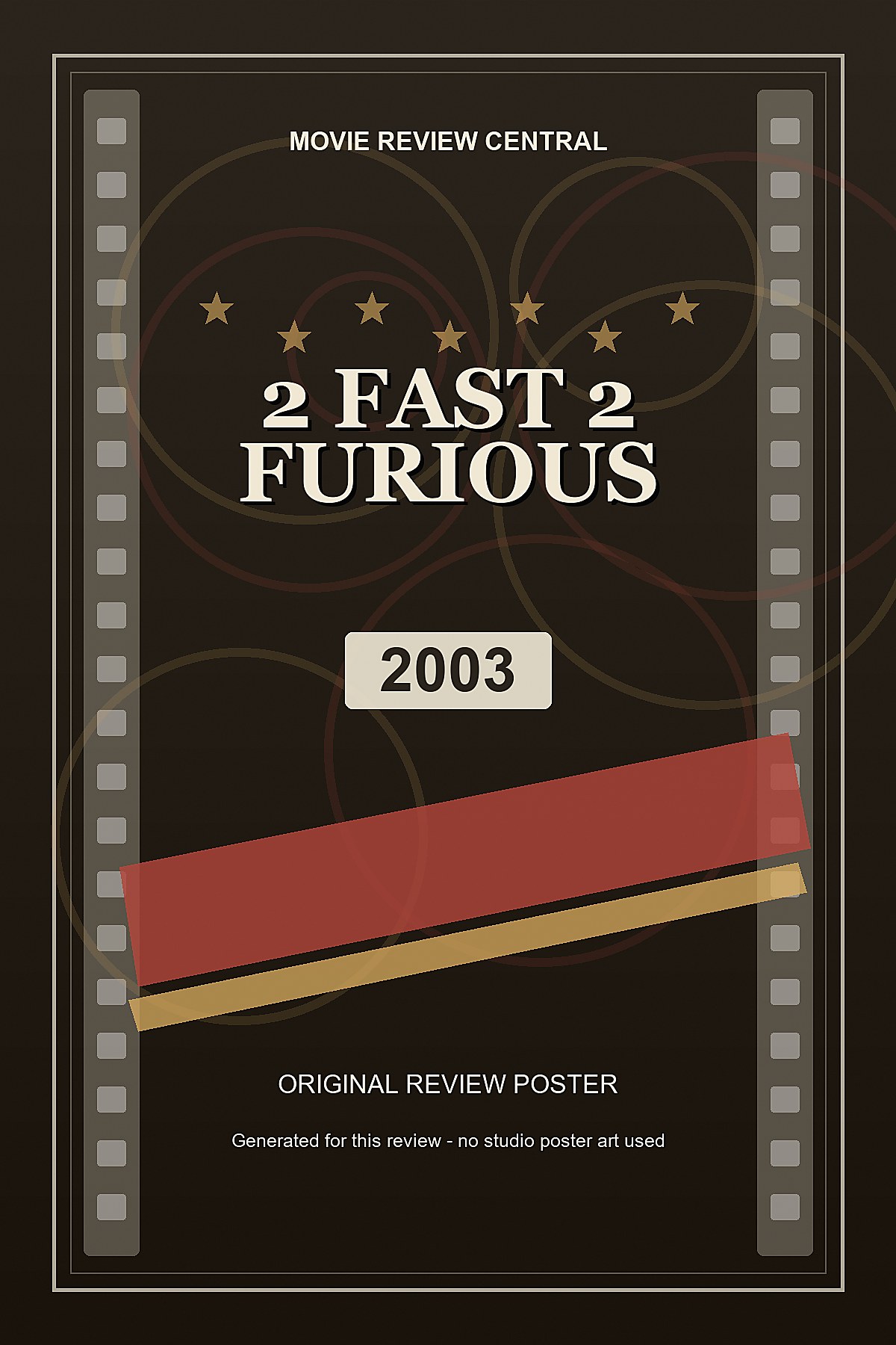 2 Fast 2 Furious (2003) - original review poster 2 Fast 2 Furious (2003) - original review poster