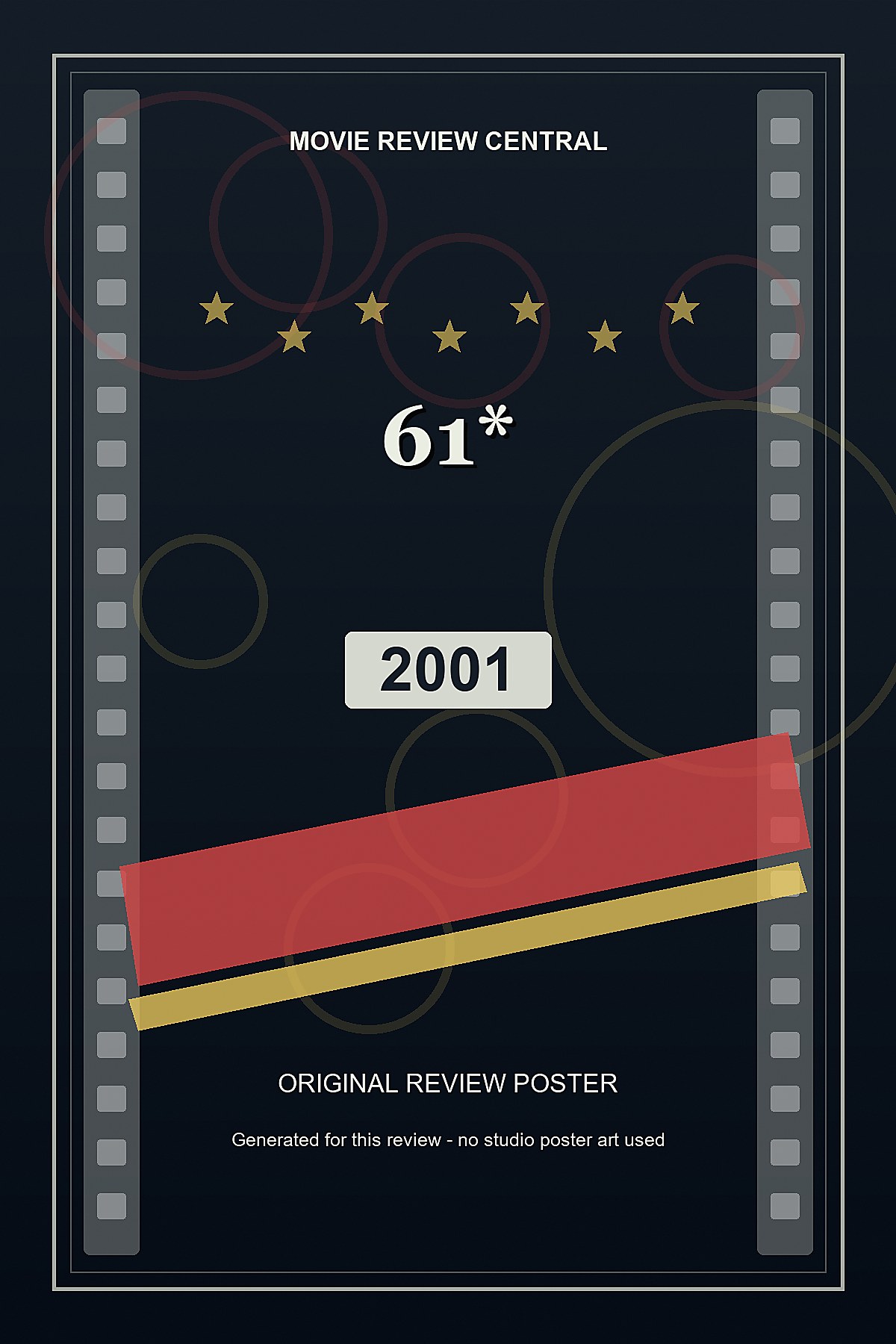 61* (2001) - original review poster 61* (2001) - original review poster