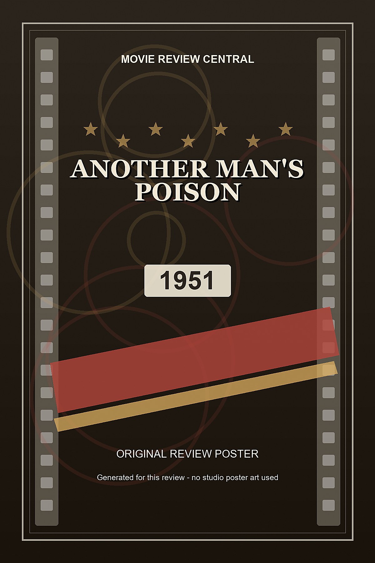 Another Man's Poison (1951) - original review poster Another Man's Poison (1951) - original review poster