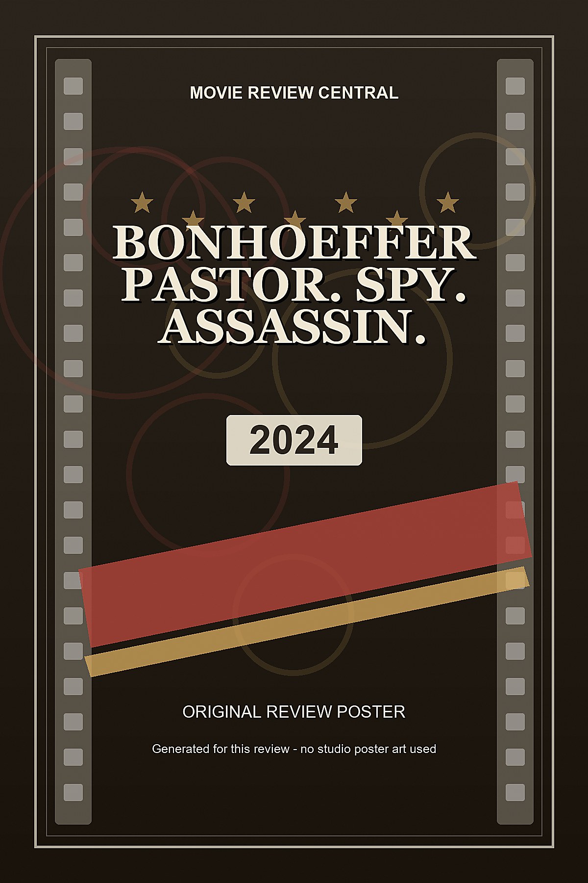 Bonhoeffer: Pastor. Spy. Assassin. (2024) - original review poster Bonhoeffer: Pastor. Spy. Assassin. (2024) - original review poster