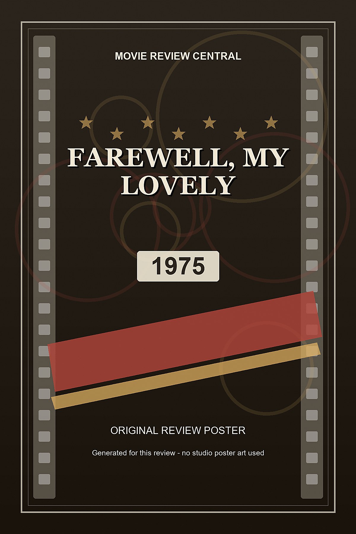 Farewell, My Lovely (1975) - original review poster Farewell, My Lovely (1975) - original review poster