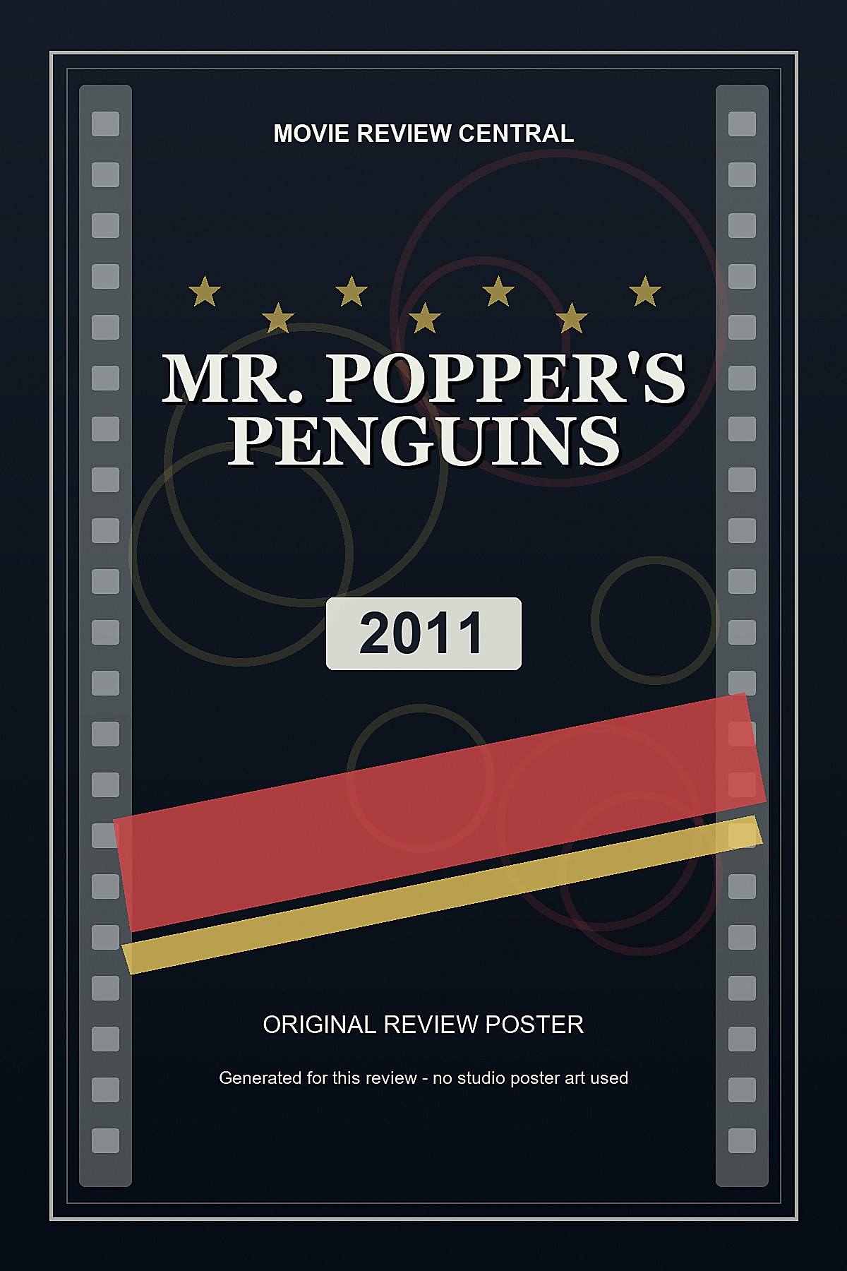 Mr. Popper's Penguins (2011) - original review poster Mr. Popper's Penguins (2011) - original review poster