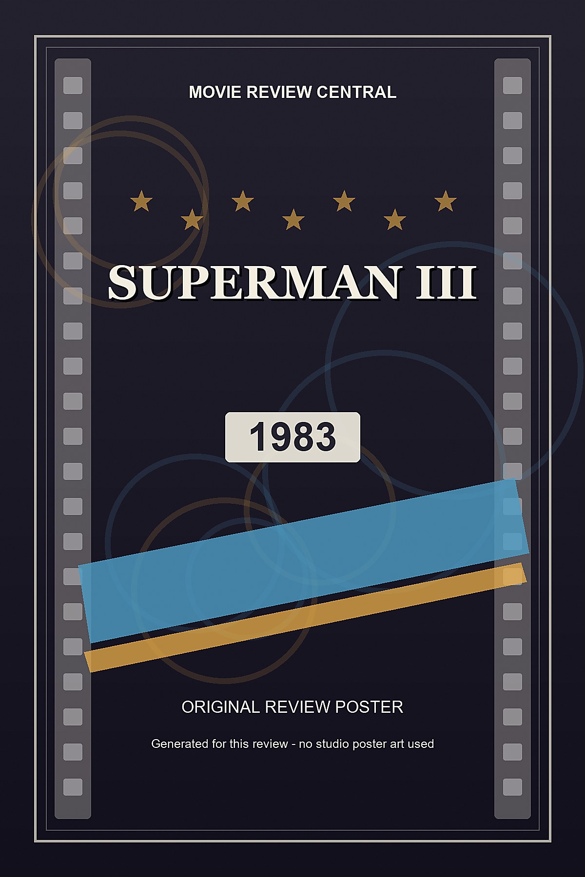 Superman III (1983) - original review poster Superman III (1983) - original review poster