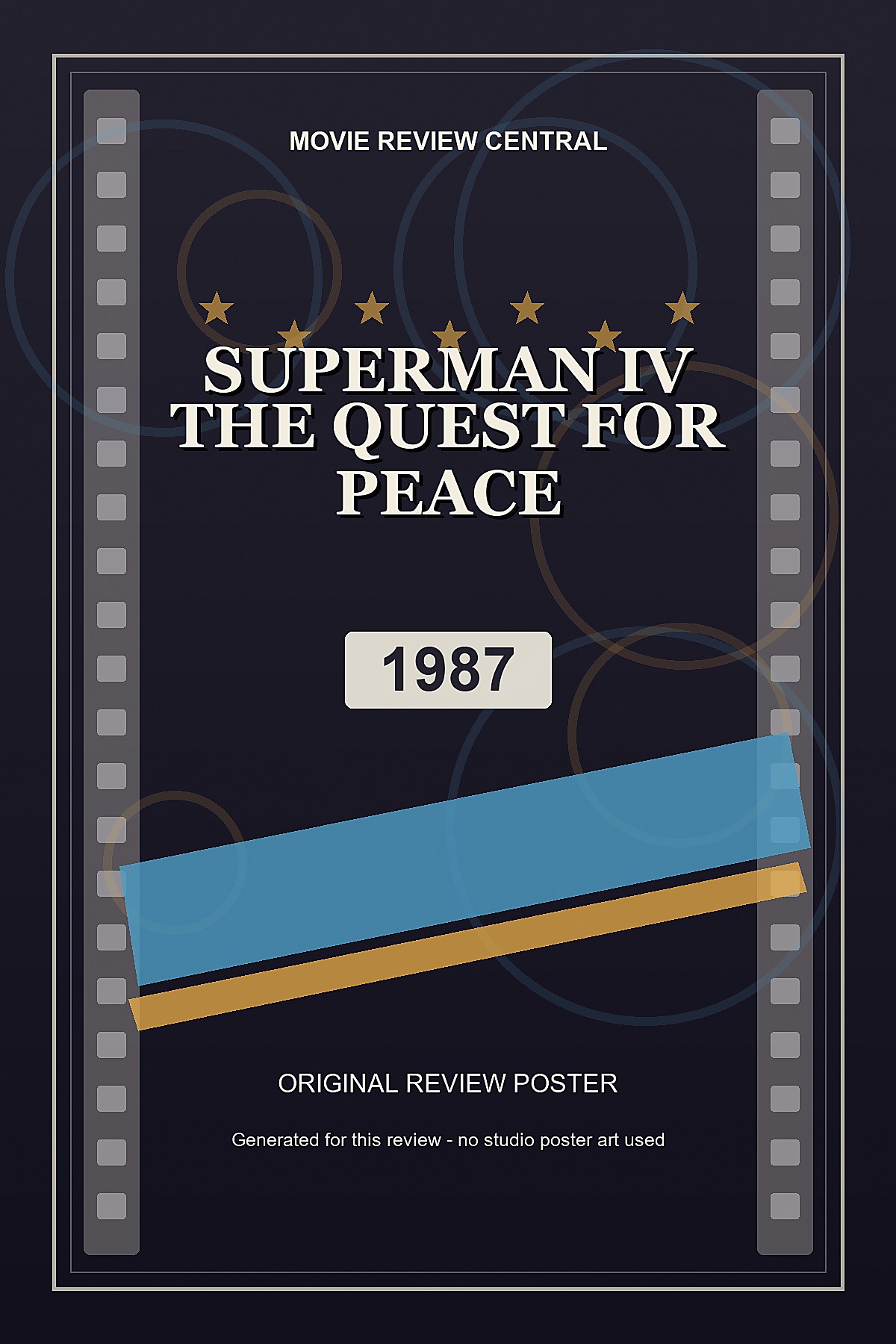 Superman IV: The Quest for Peace (1987) - original review poster Superman IV: The Quest for Peace (1987) - original review poster