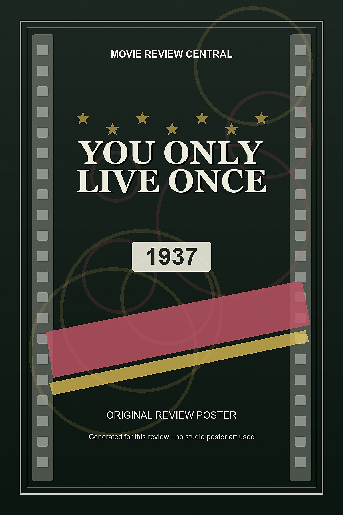 You Only Live Once (1937) - original review poster You Only Live Once (1937) - original review poster