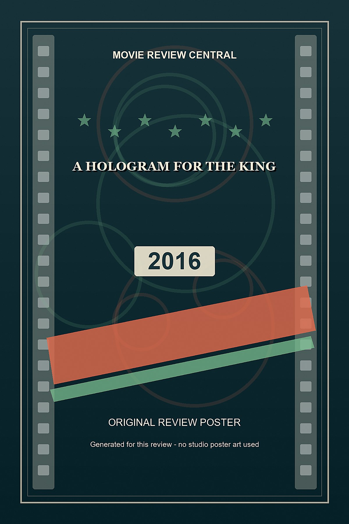 A Hologram for the King (2016) - original review poster A Hologram for the King (2016) - original review poster