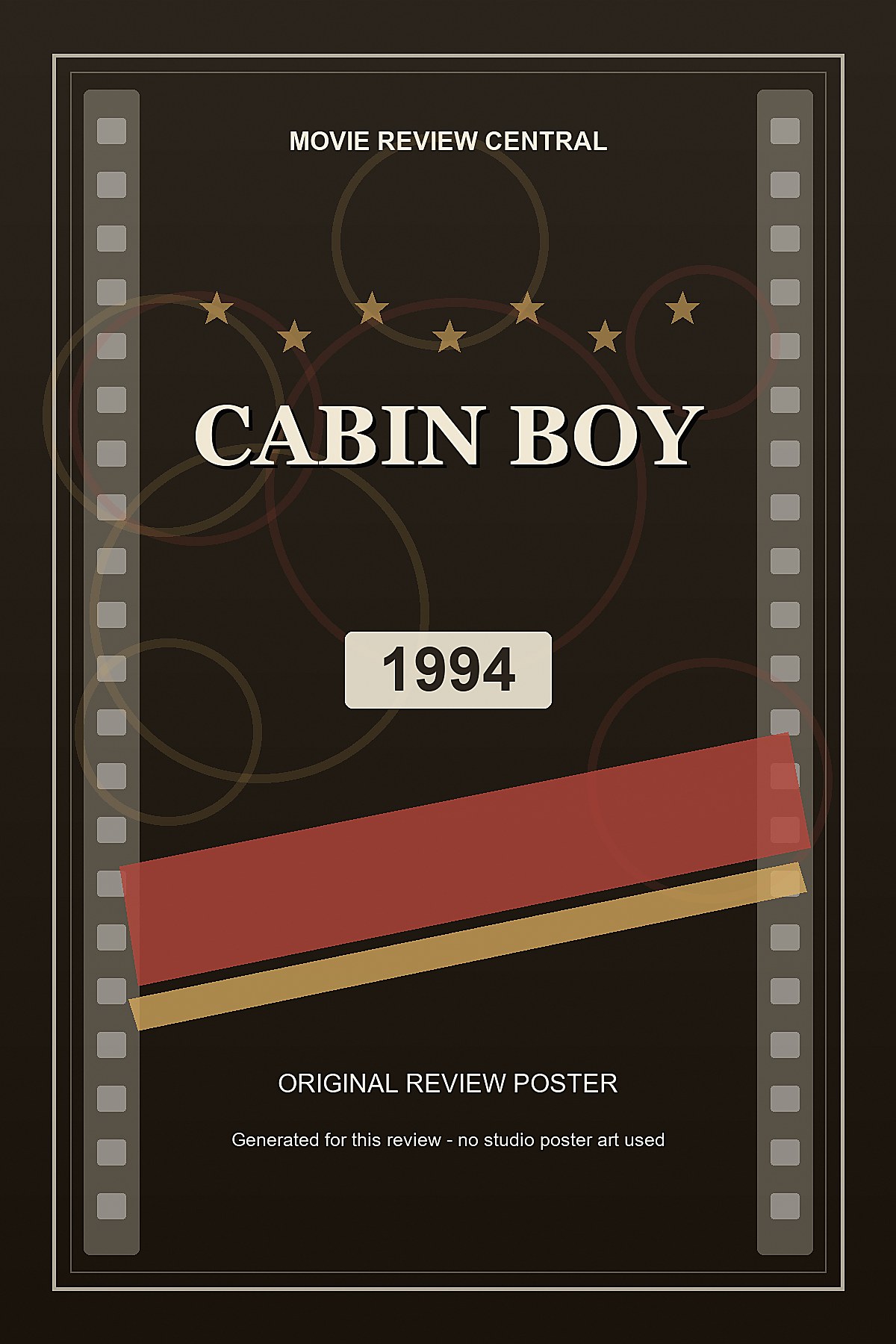 Cabin Boy (1994) - original review poster Cabin Boy (1994) - original review poster