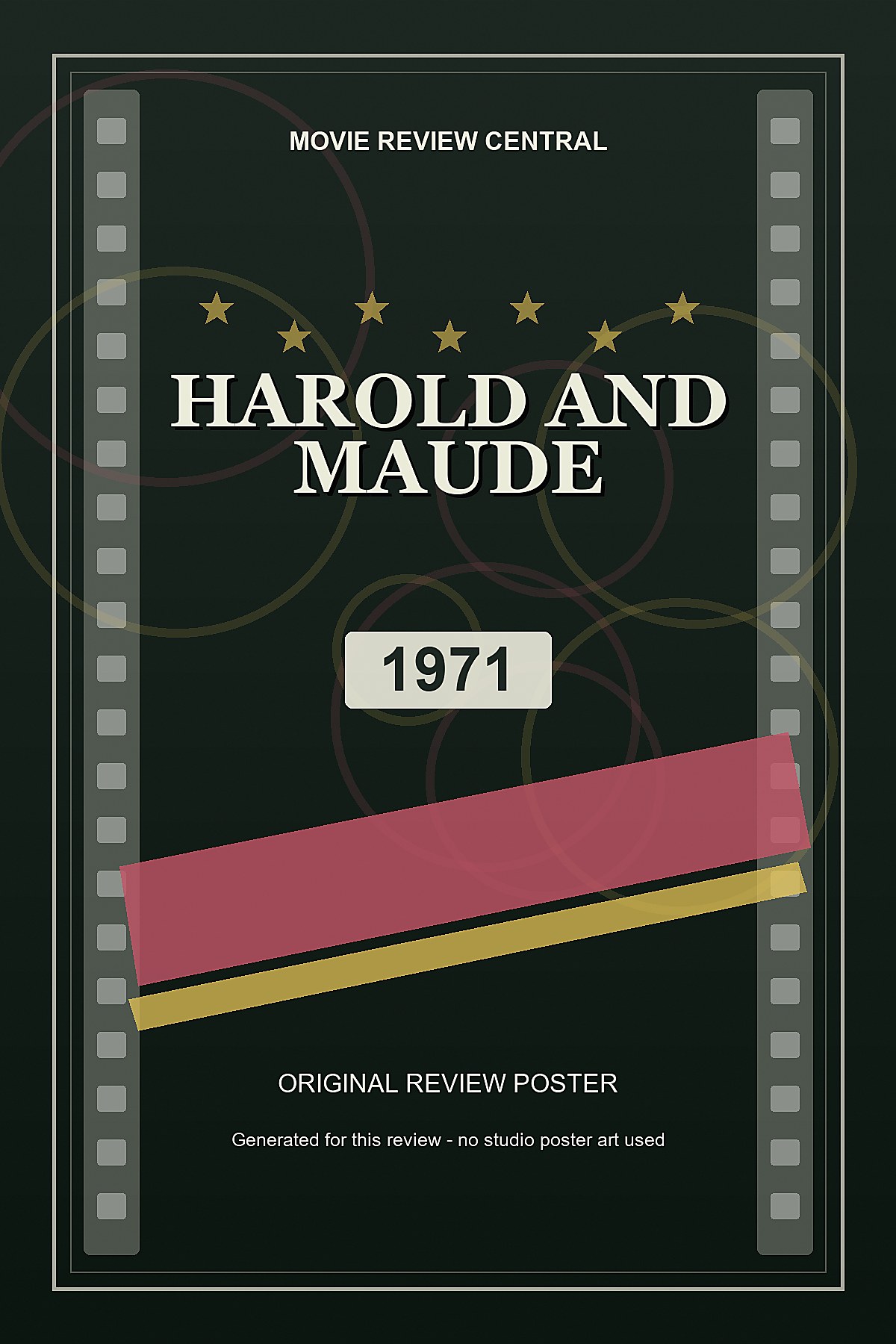 Harold and Maude (1971) - original review poster Harold and Maude (1971) - original review poster