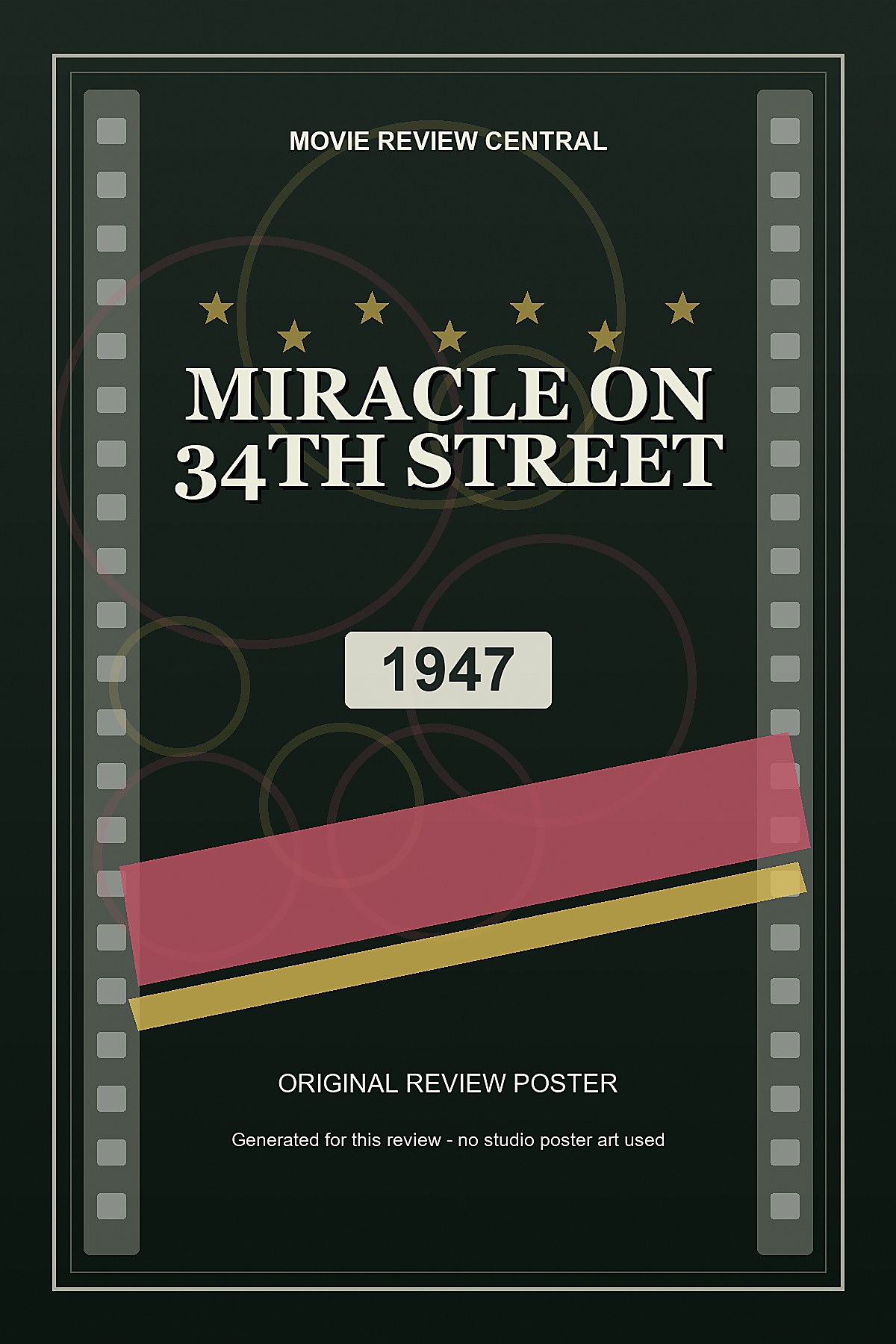 Miracle on 34th Street (1947) - original review poster