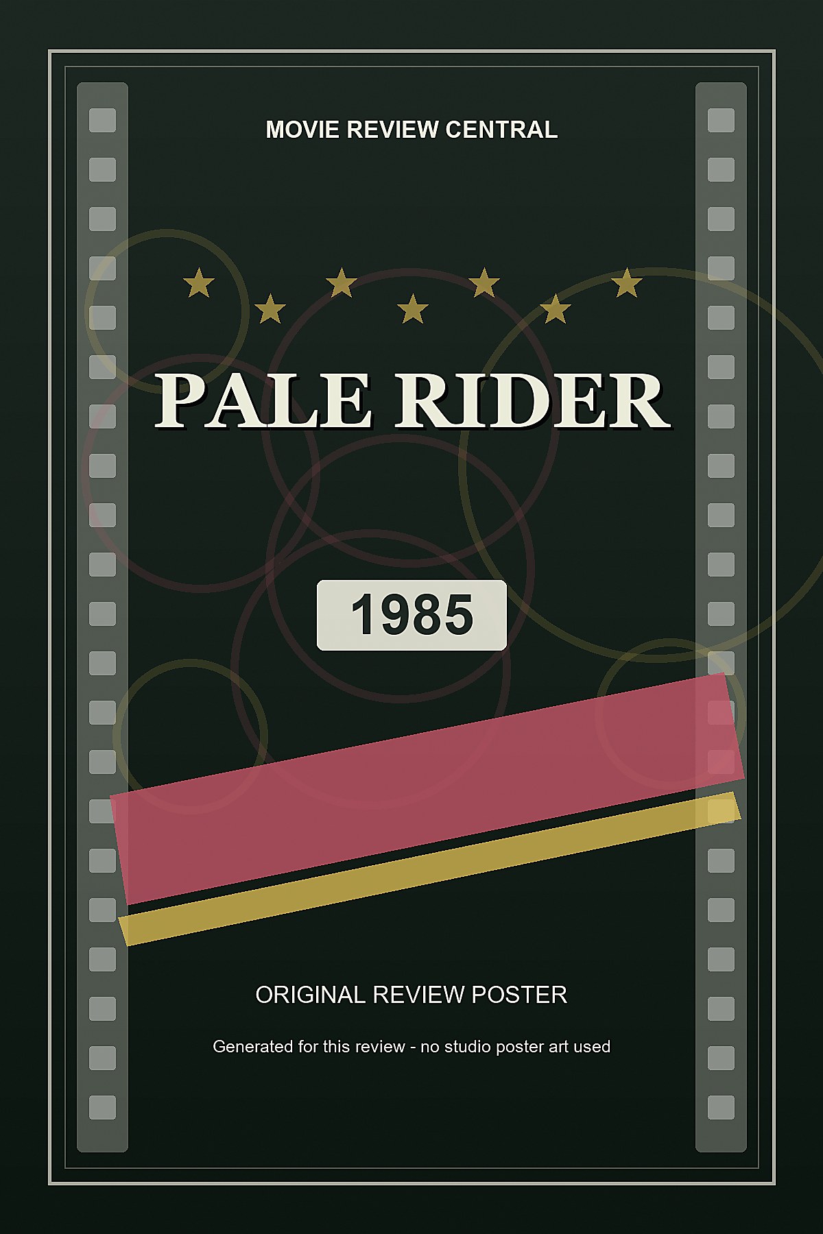 Pale Rider (1985) - original review poster