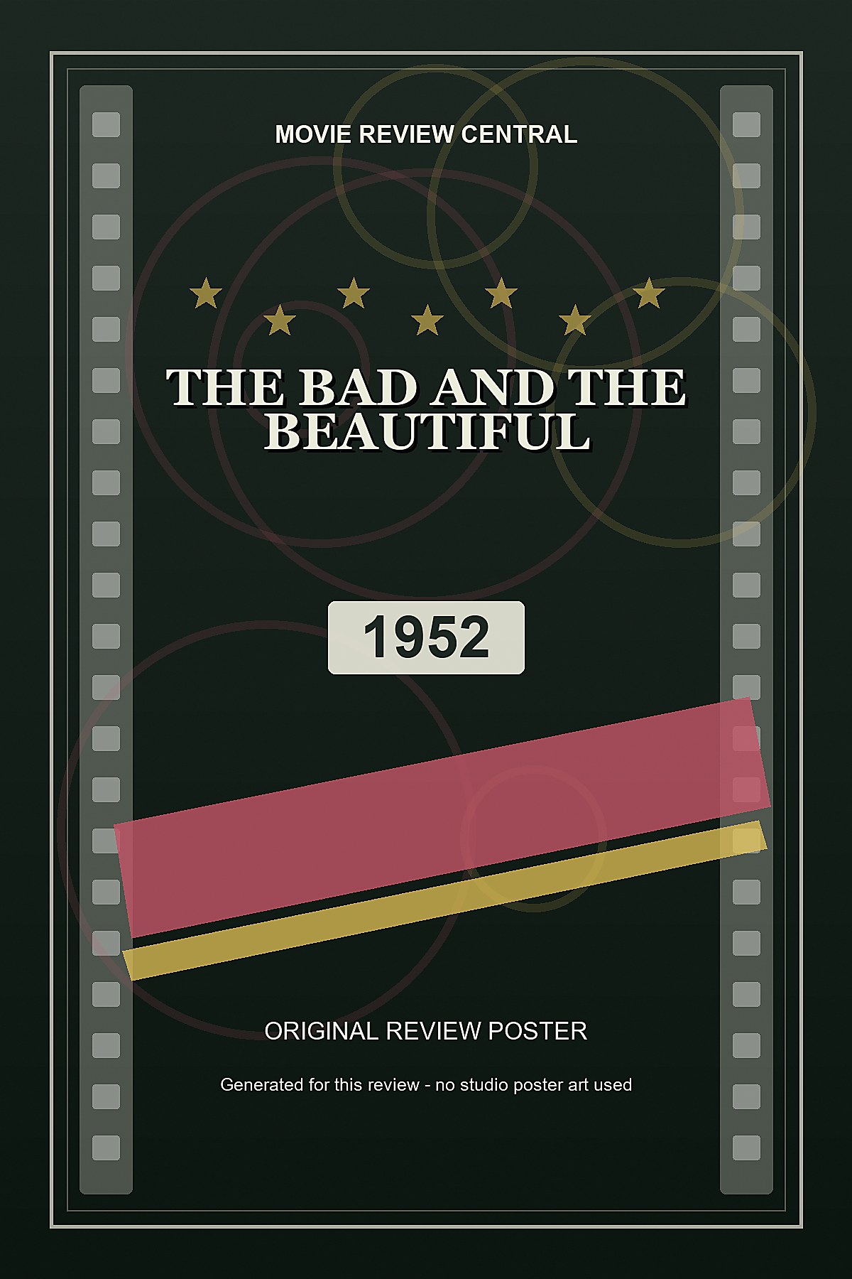 The Bad and the Beautiful (1952) - original review poster The Bad and the Beautiful (1952) - original review poster