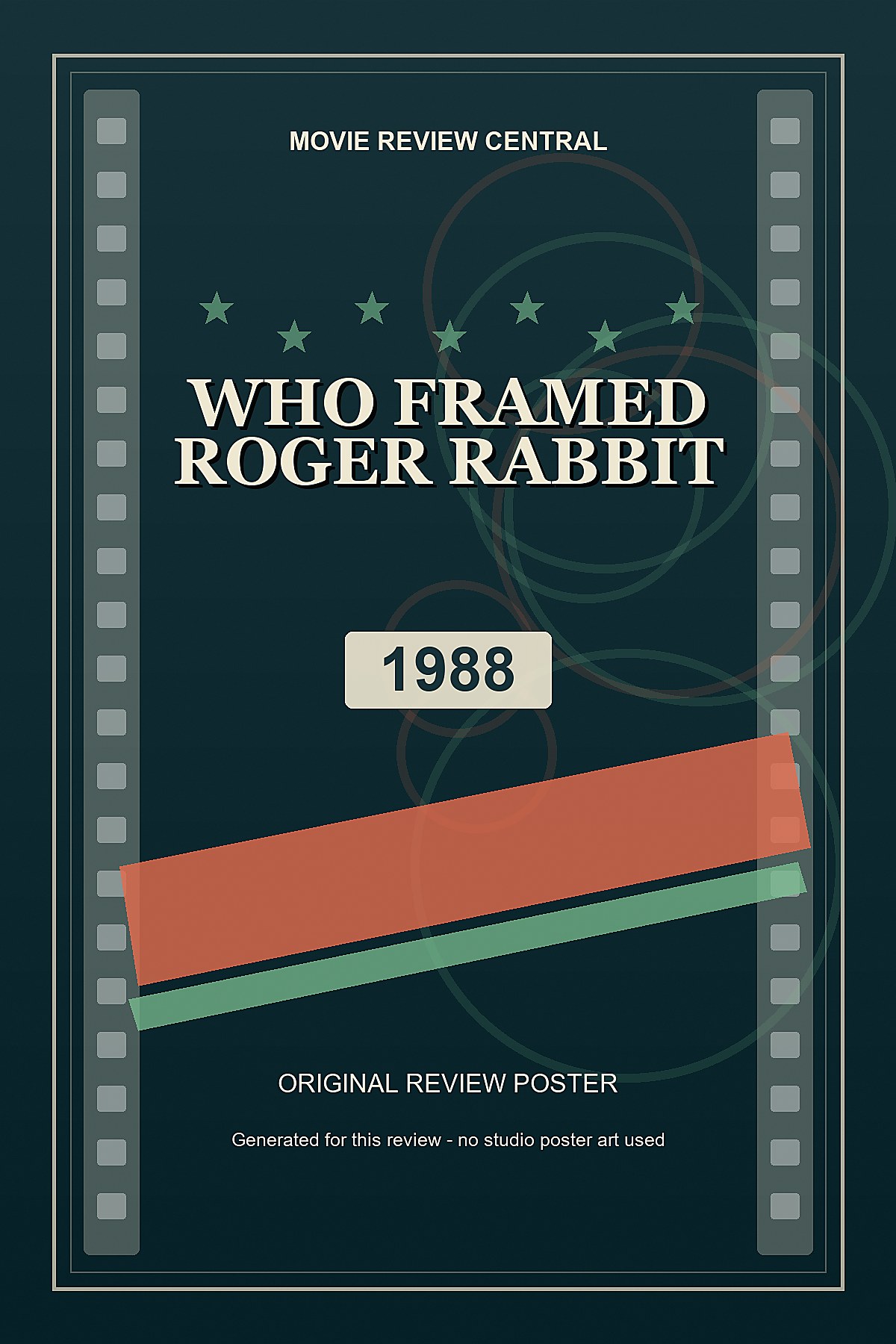 Who Framed Roger Rabbit (1988) - original review poster Who Framed Roger Rabbit (1988) - original review poster