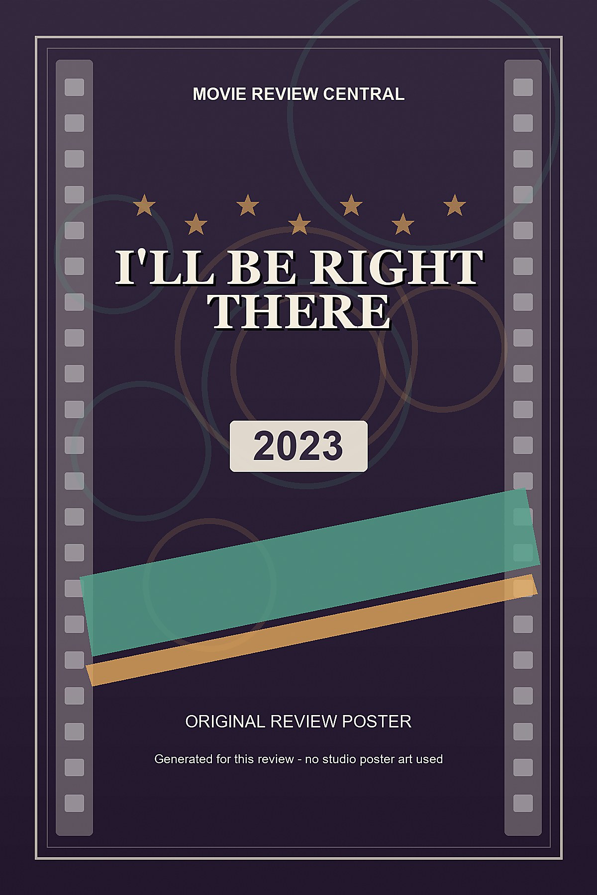 I'll Be Right There (2023) - original review poster I'll Be Right There (2023) - original review poster