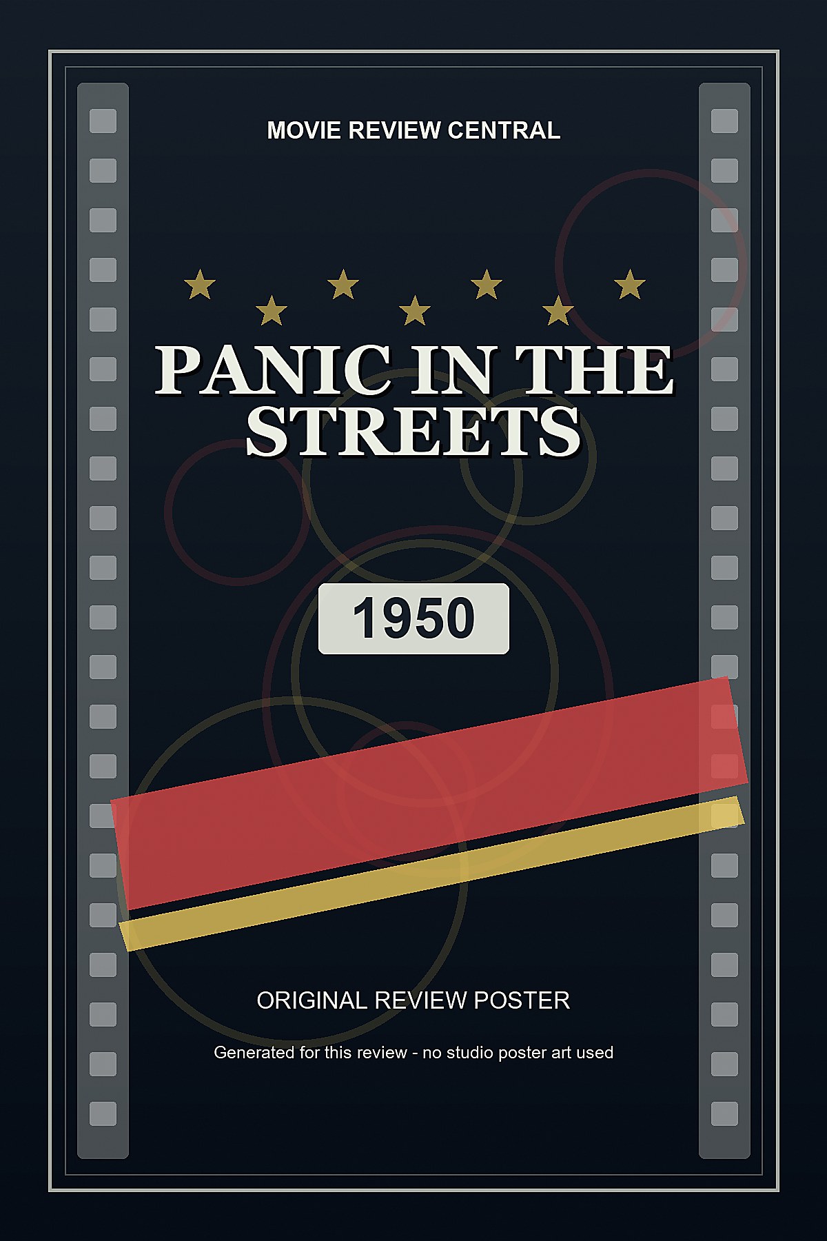 Panic in the Streets (1950) - original review poster