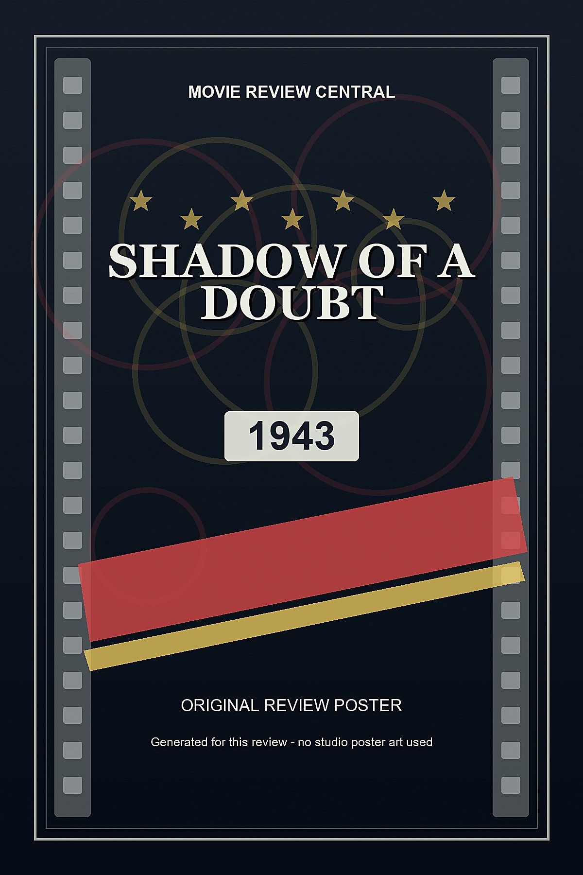 Shadow of a Doubt (1943) - original review poster