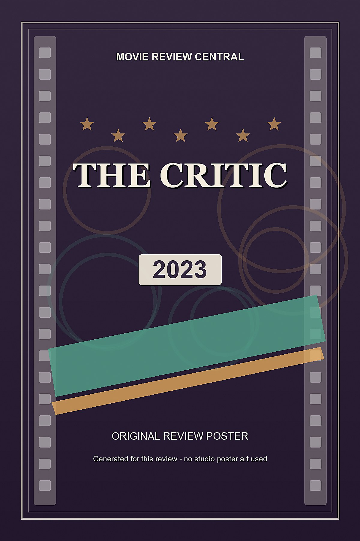 The Critic (2023) - original review poster