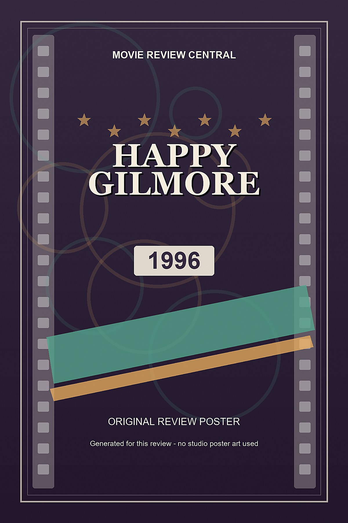 Happy Gilmore (1996) - original review poster Happy Gilmore (1996) - original review poster