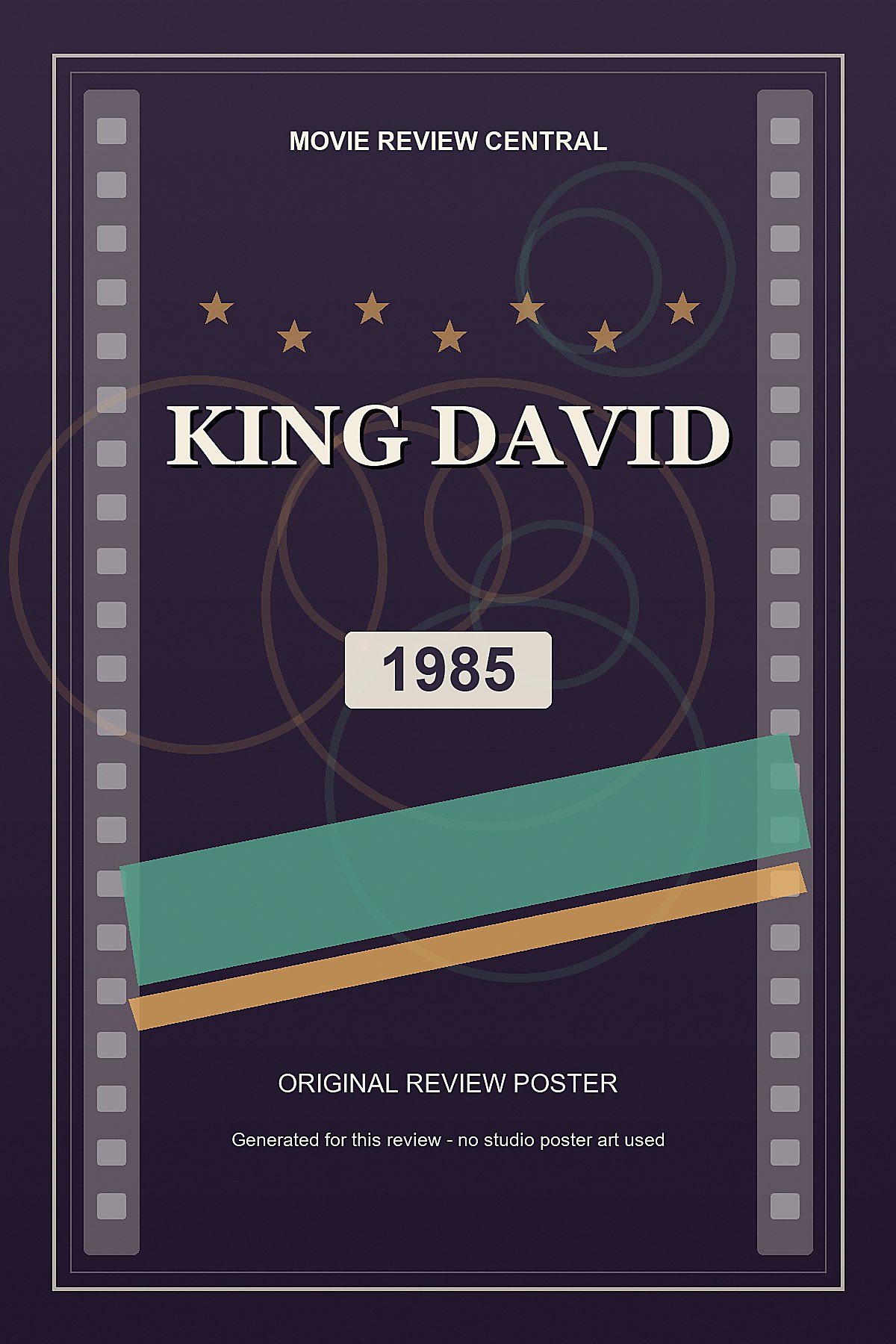 King David (1985) - original review poster King David (1985) - original review poster