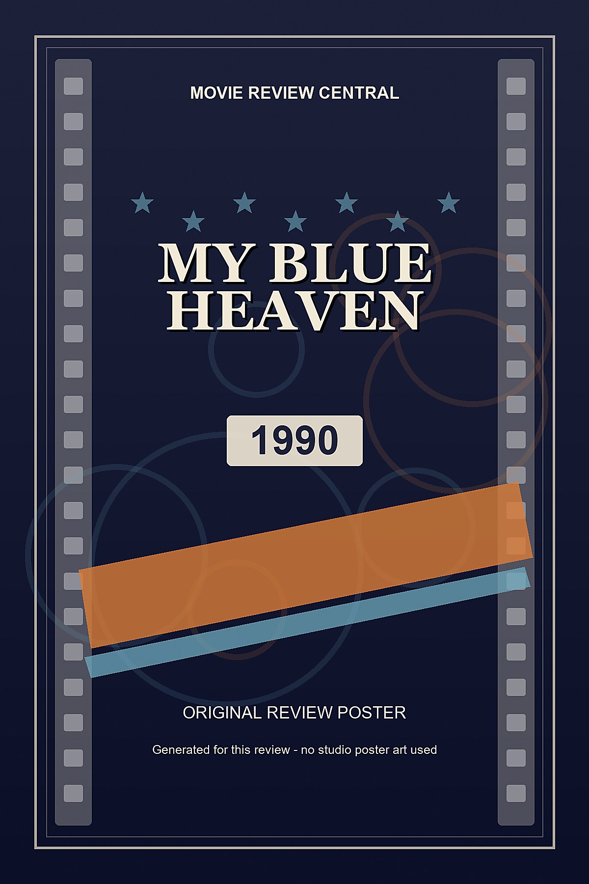 My Blue Heaven (1990) - original review poster