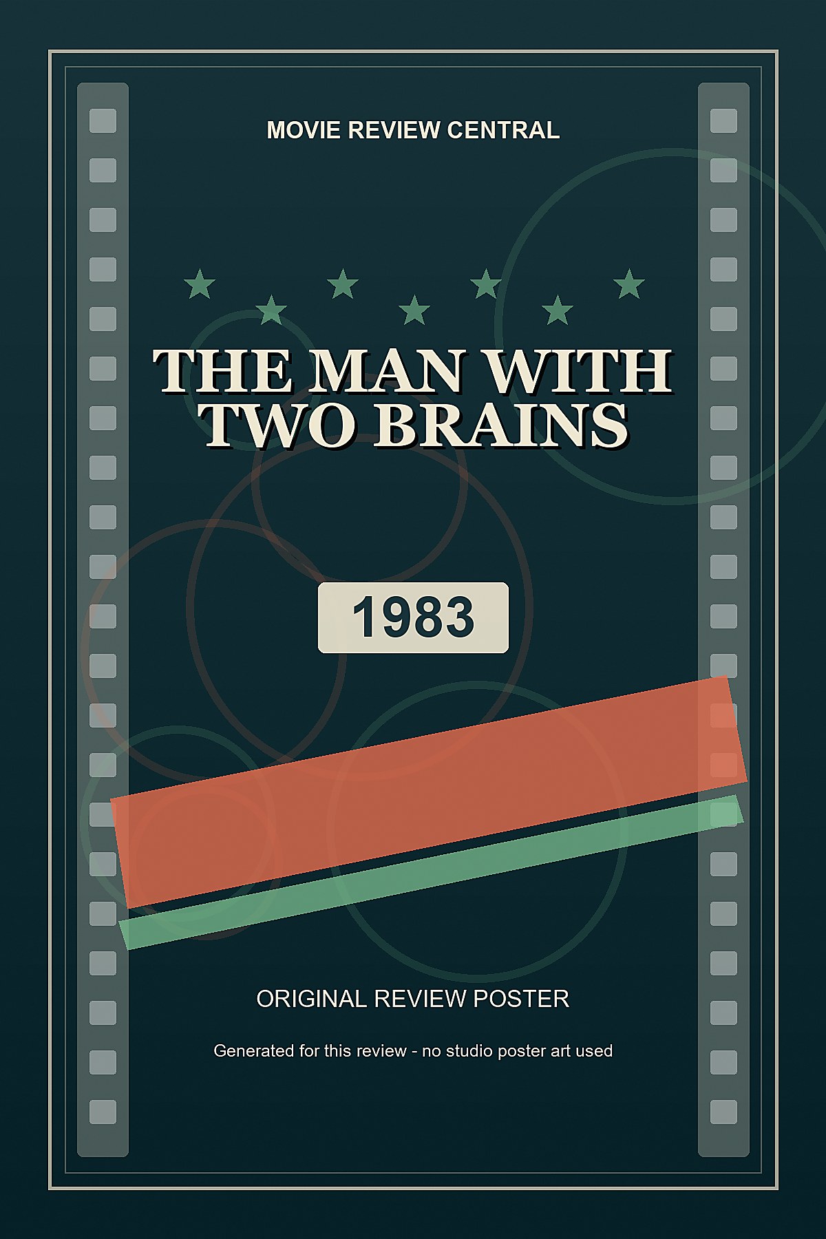 The Man with Two Brains (1983) - original review poster
