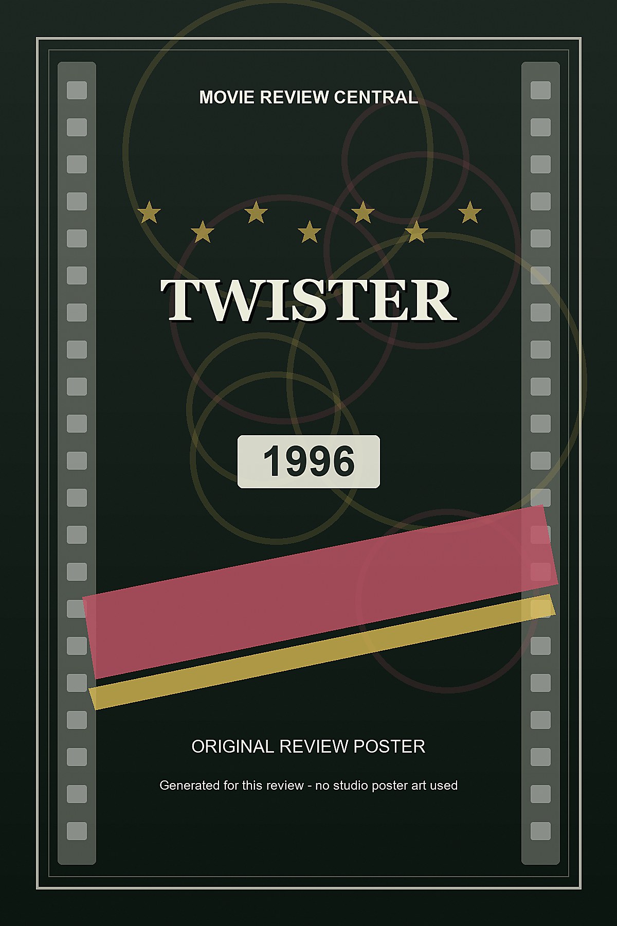 Twister (1996) - original review poster Twister (1996) - original review poster