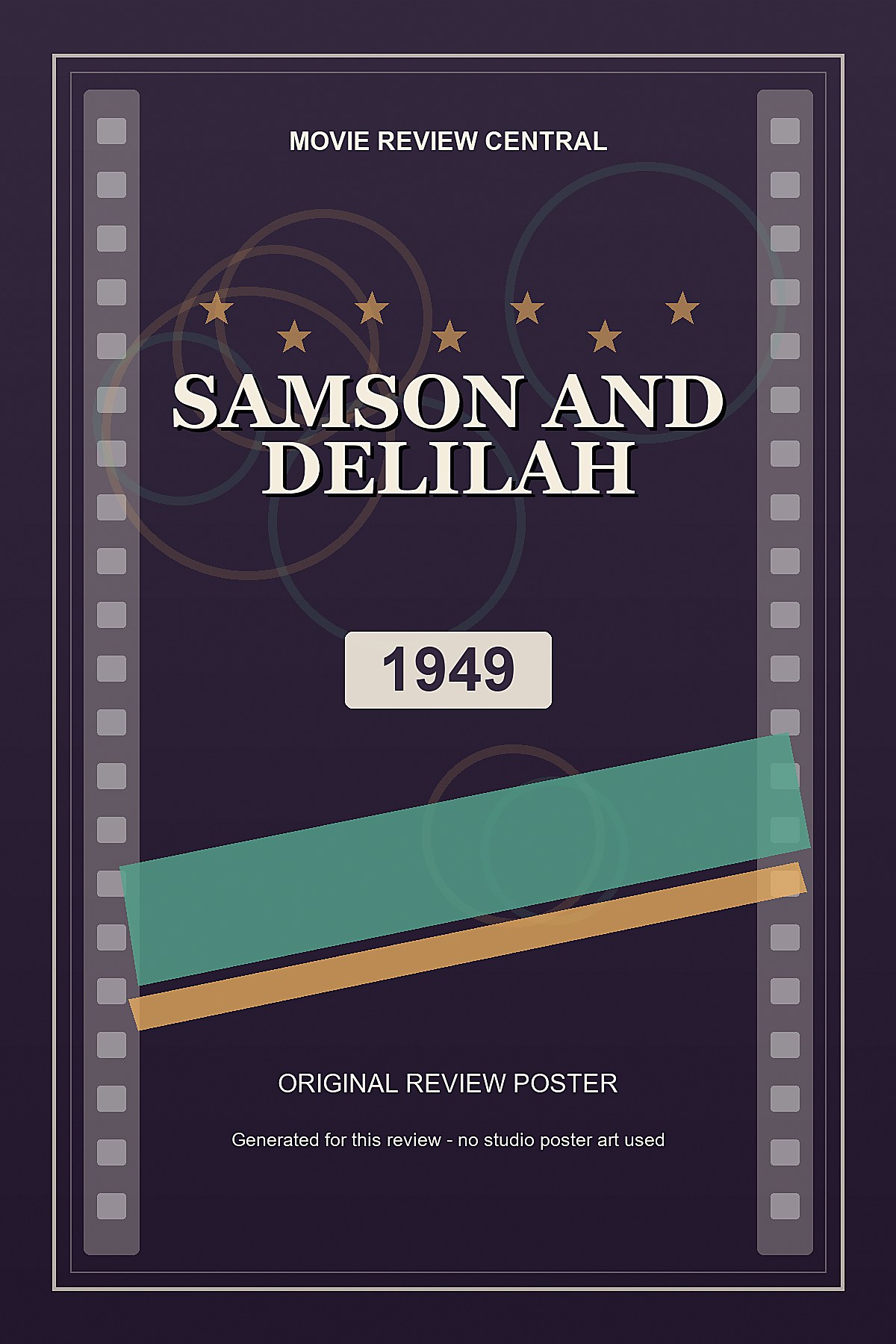 Samson and Delilah (1949) - original review poster