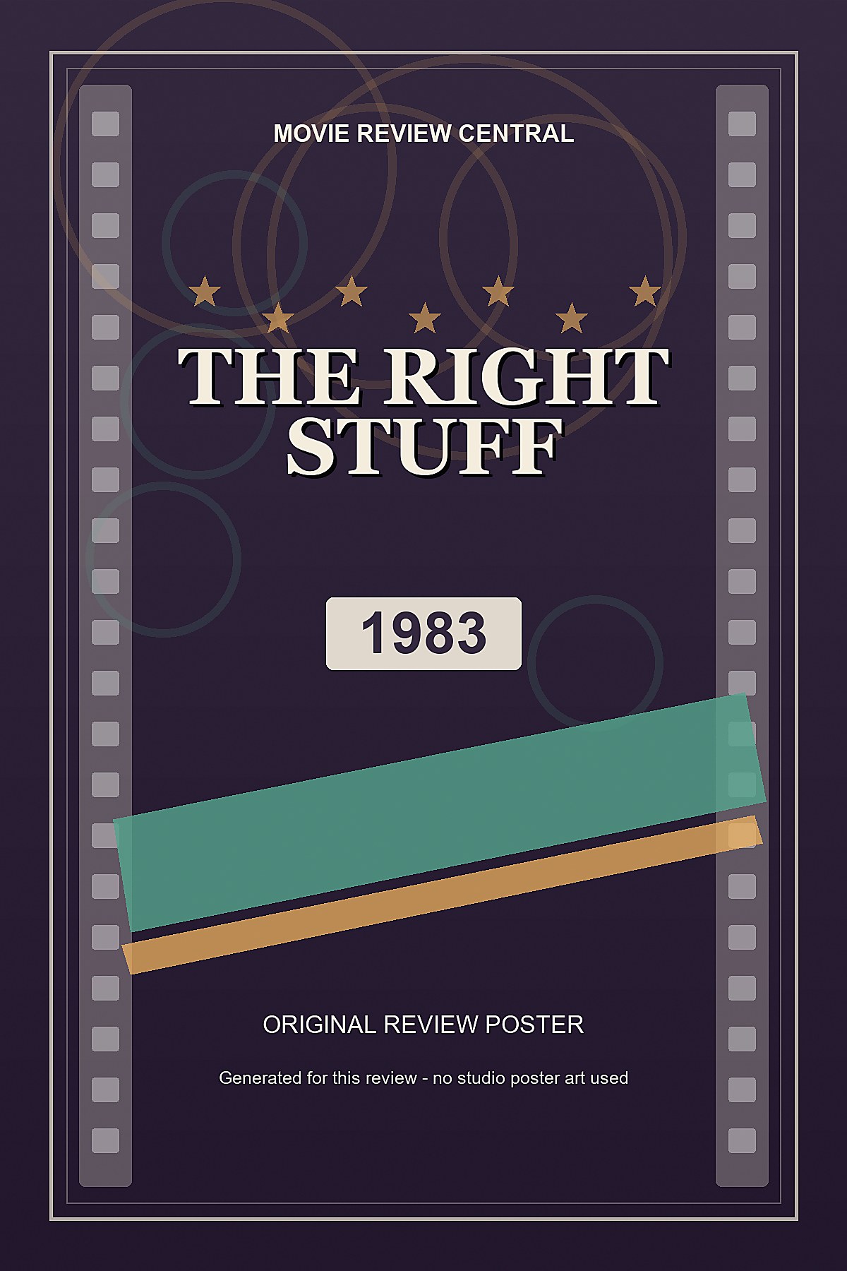 The Right Stuff (1983) - original review poster