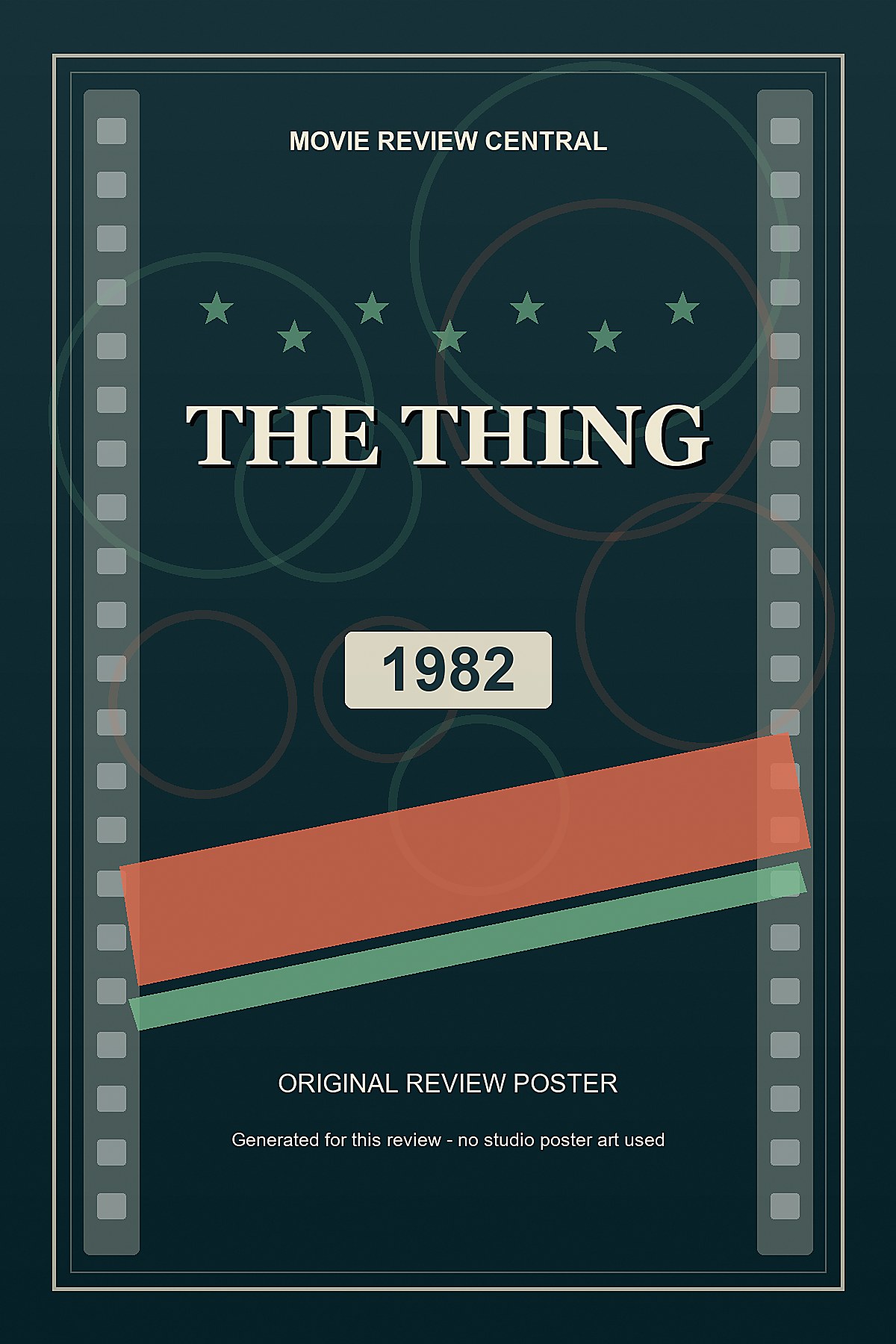 The Thing (1982) - original review poster