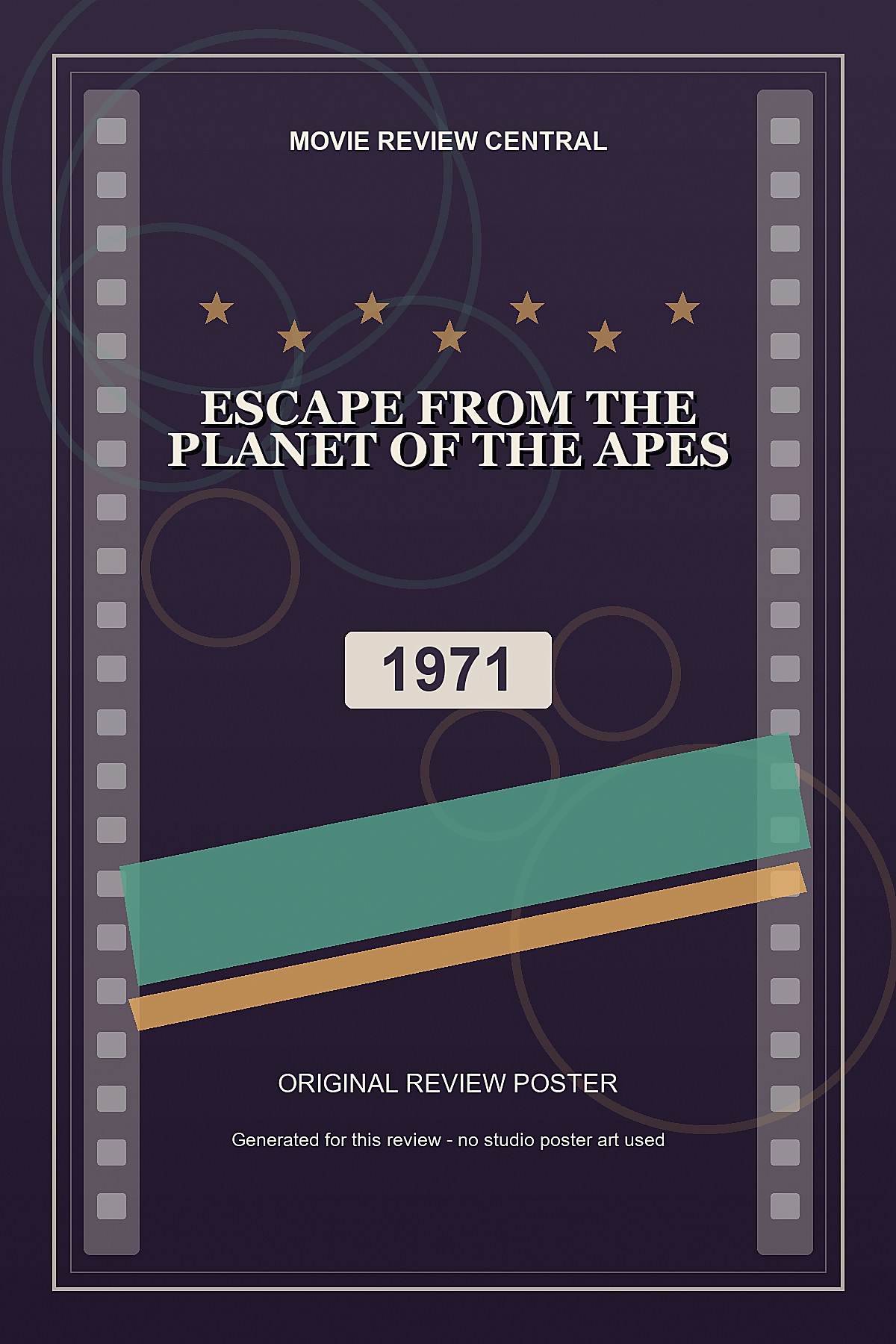 Escape from the Planet of the Apes (1971) - original review poster