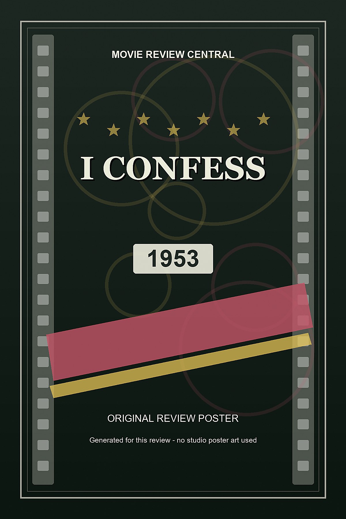I Confess (1953) - original review poster